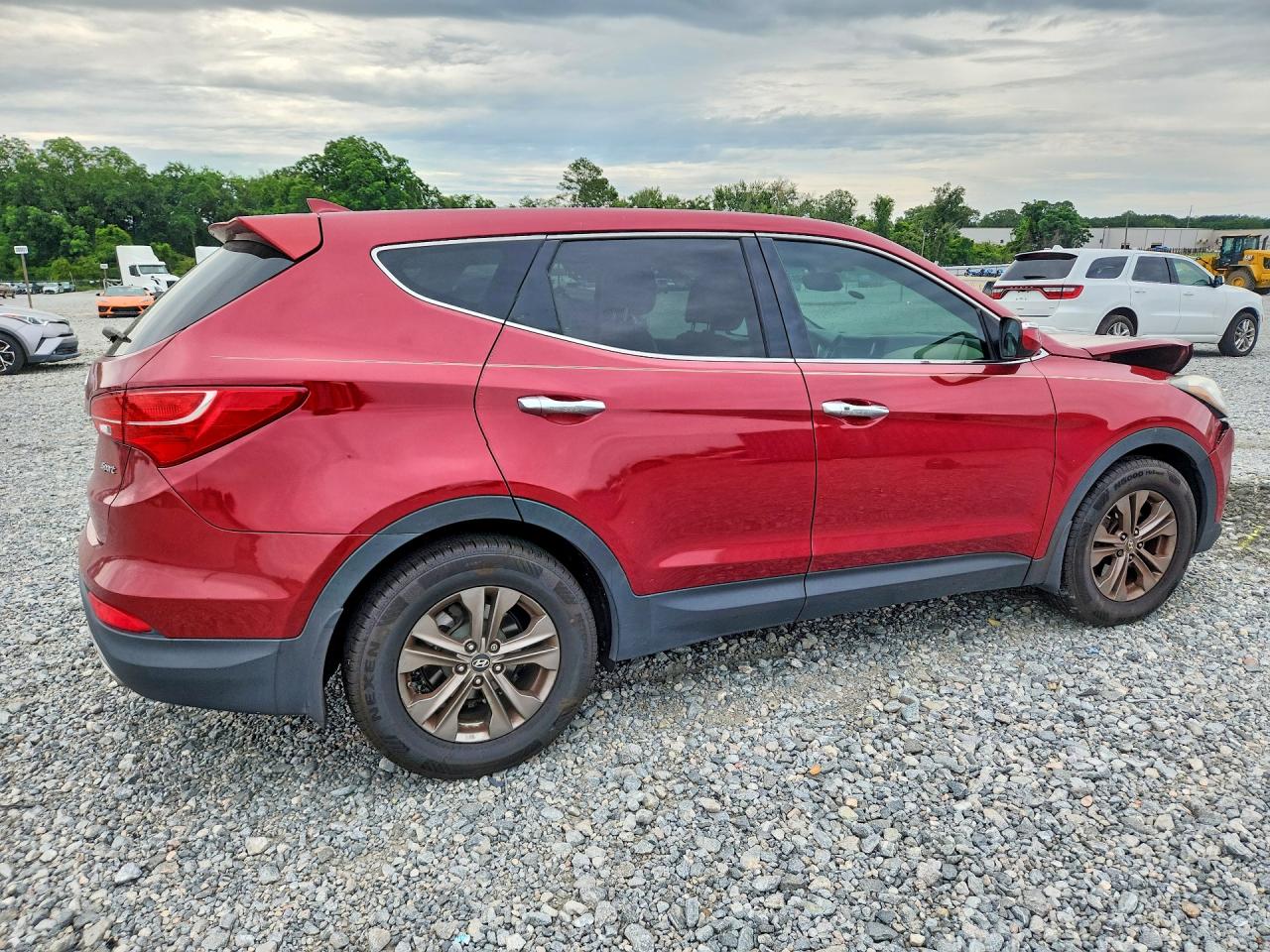 2013 Hyundai Santa Fe Sport 2.4l Red vin: 5XYZU3LB8DG062952