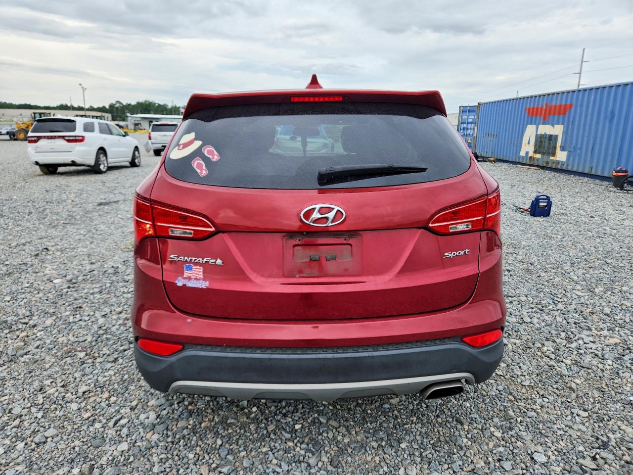2013 Hyundai Santa Fe Sport 2.4l Red vin: 5XYZU3LB8DG062952