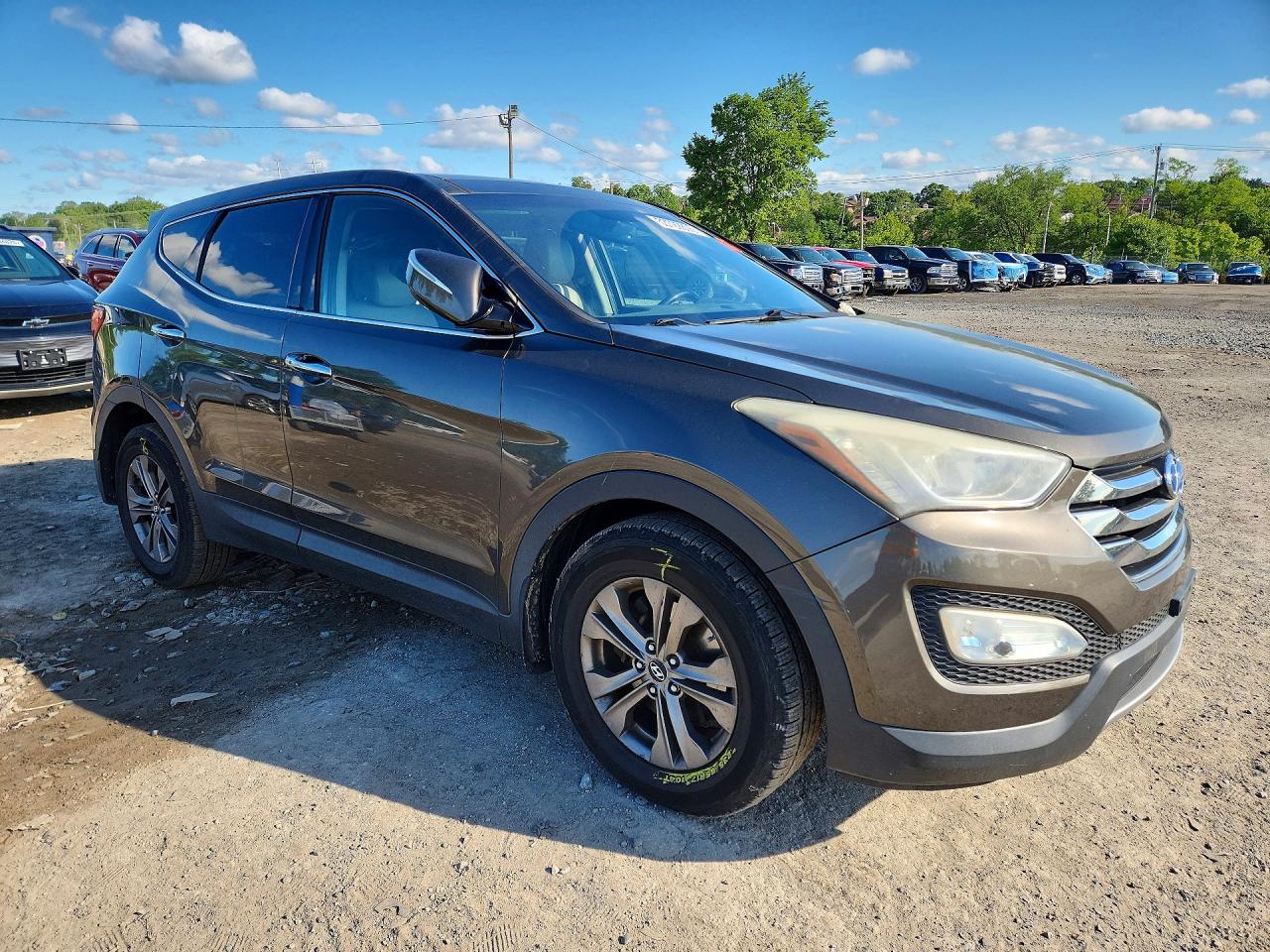 2013 Hyundai Santa Fe Sport 2.4l Brown vin: 5XYZU3LB8DG079573