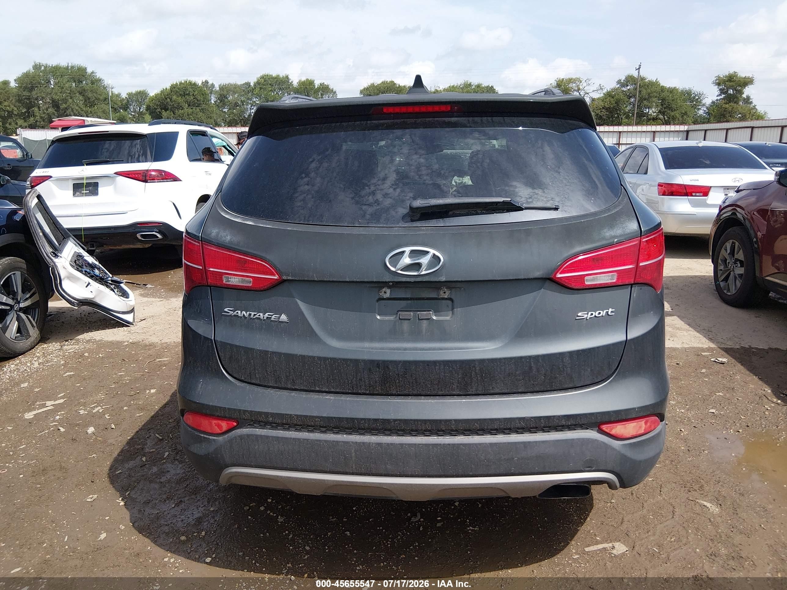 2013 Hyundai Santa Fe Sport Серый vin: 5XYZU3LB8DG079685