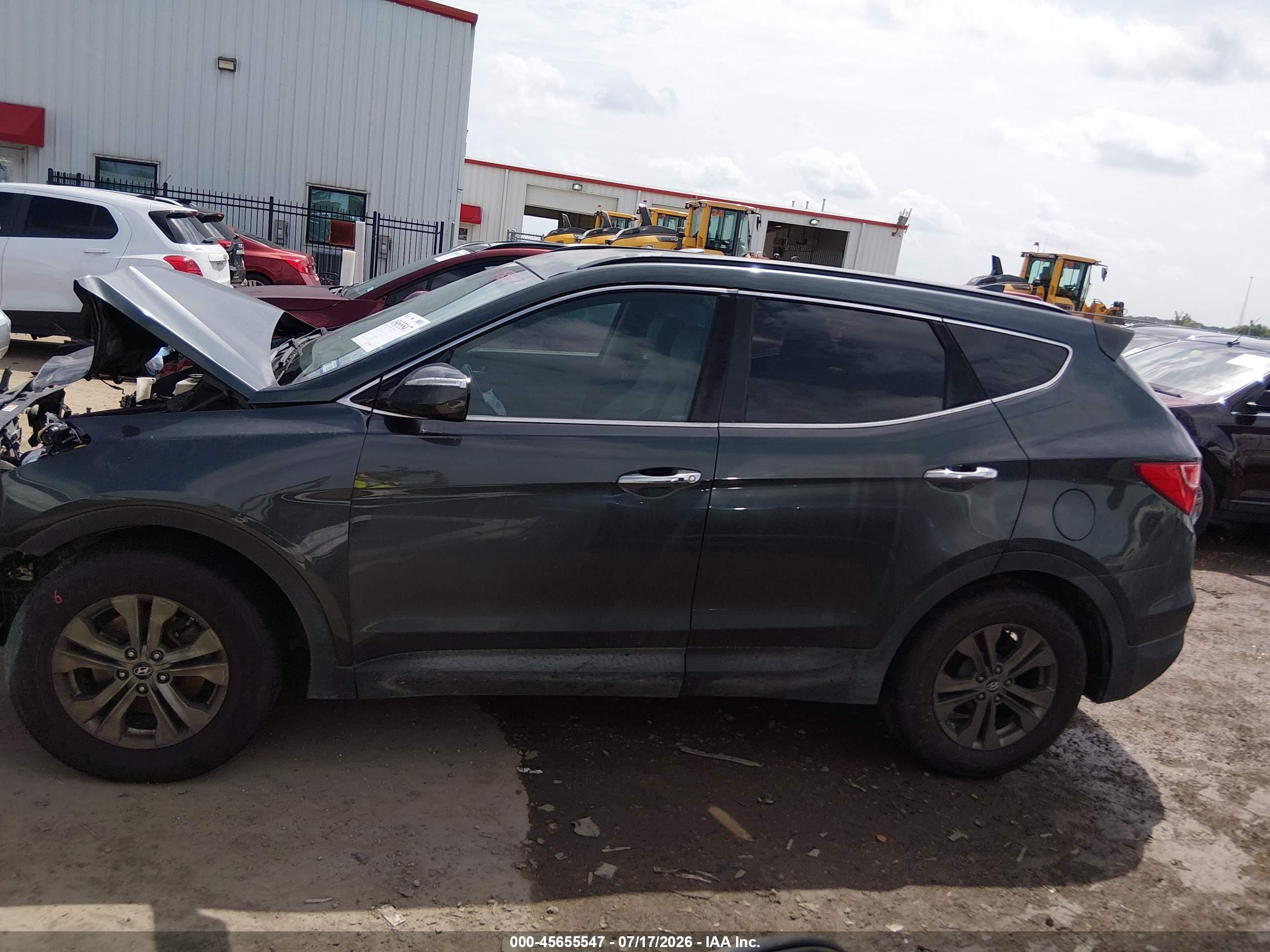 2013 Hyundai Santa Fe Sport Серый vin: 5XYZU3LB8DG079685