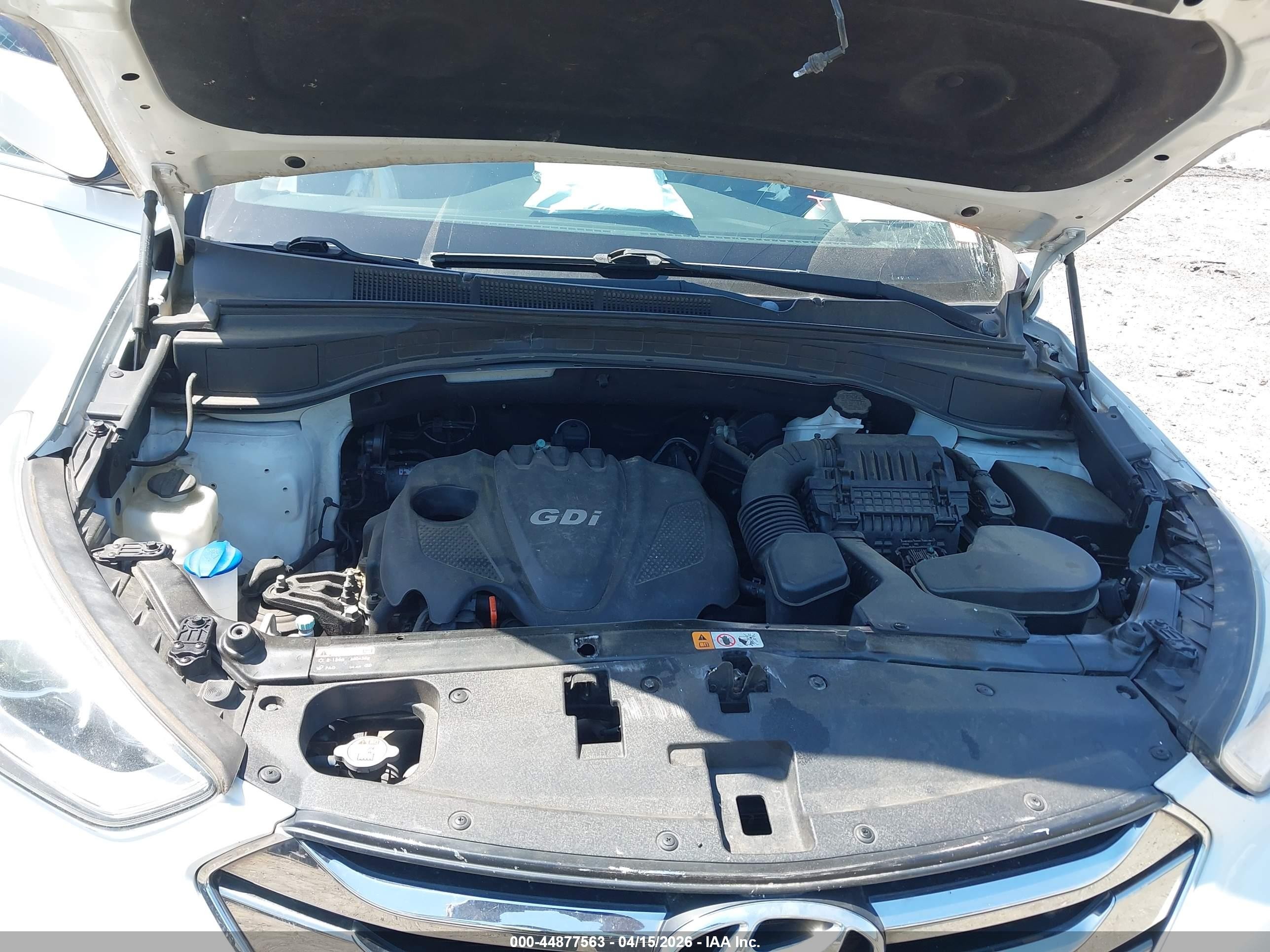 2013 Hyundai Santa Fe Sport White vin: 5XYZU3LB8DG123958