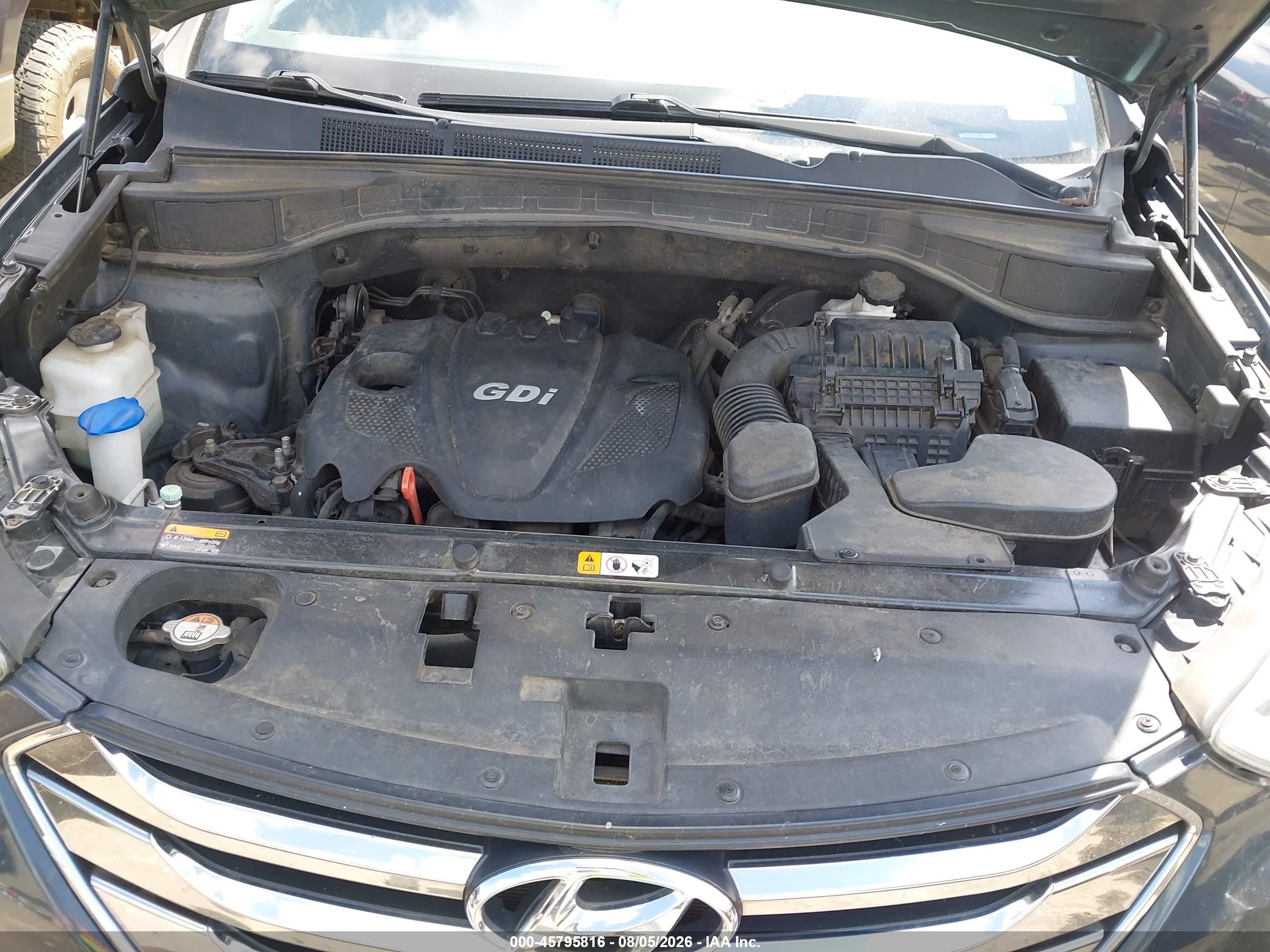 2014 Hyundai Santa Fe Sport 2.4l Gray vin: 5XYZU3LB8EG150644