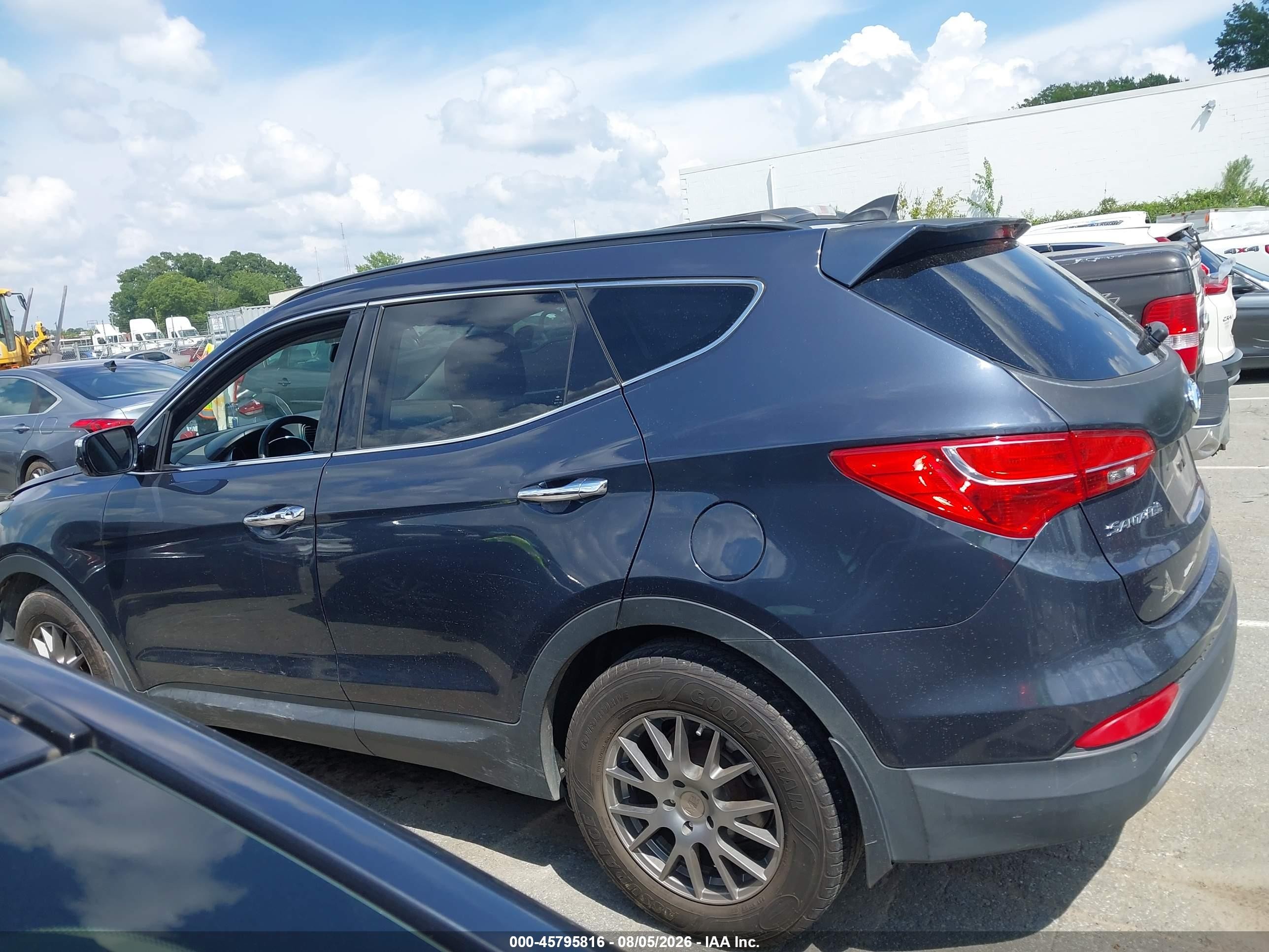 2014 Hyundai Santa Fe Sport 2.4l Gray vin: 5XYZU3LB8EG150644