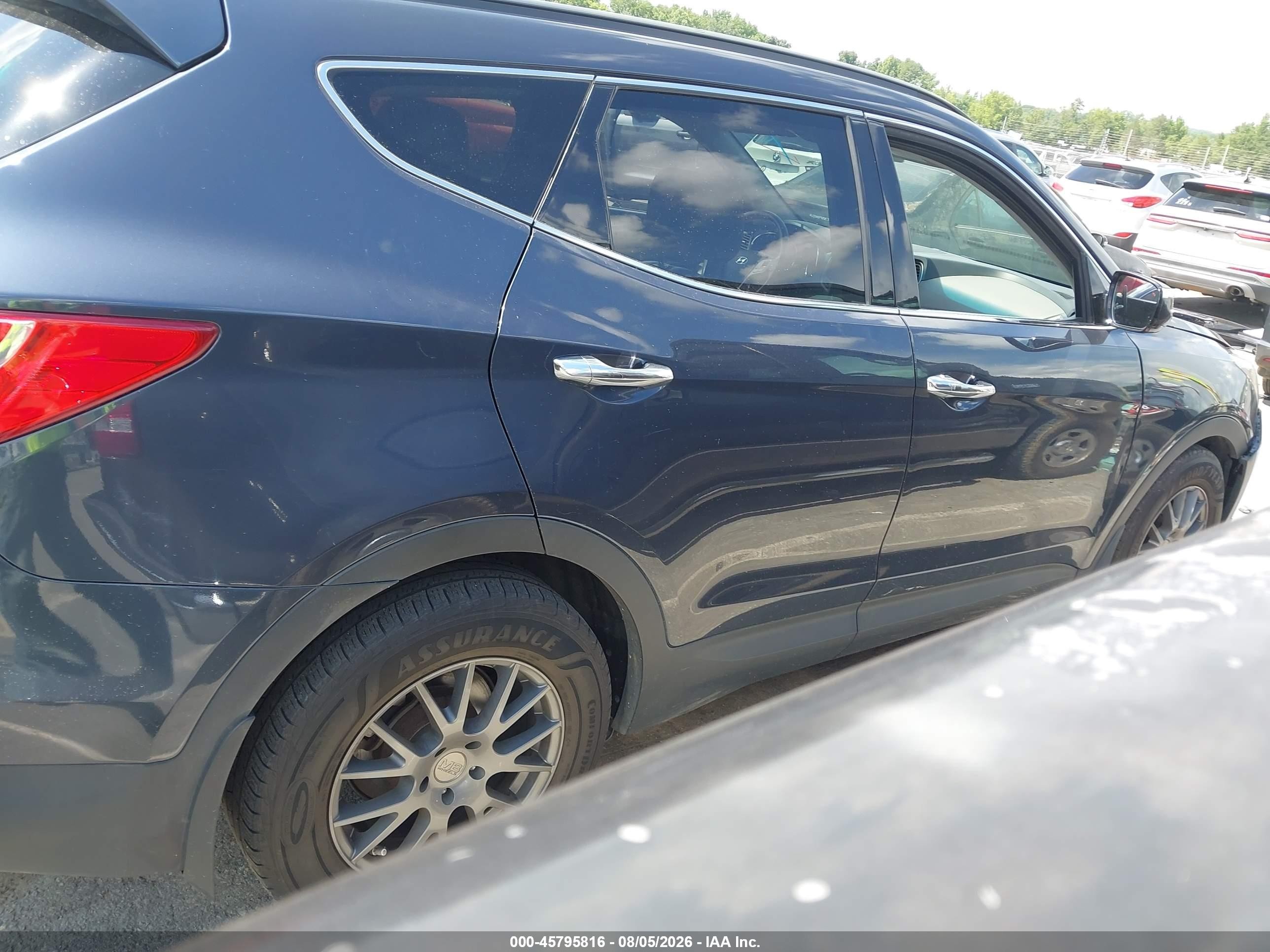 2014 Hyundai Santa Fe Sport 2.4l Gray vin: 5XYZU3LB8EG150644