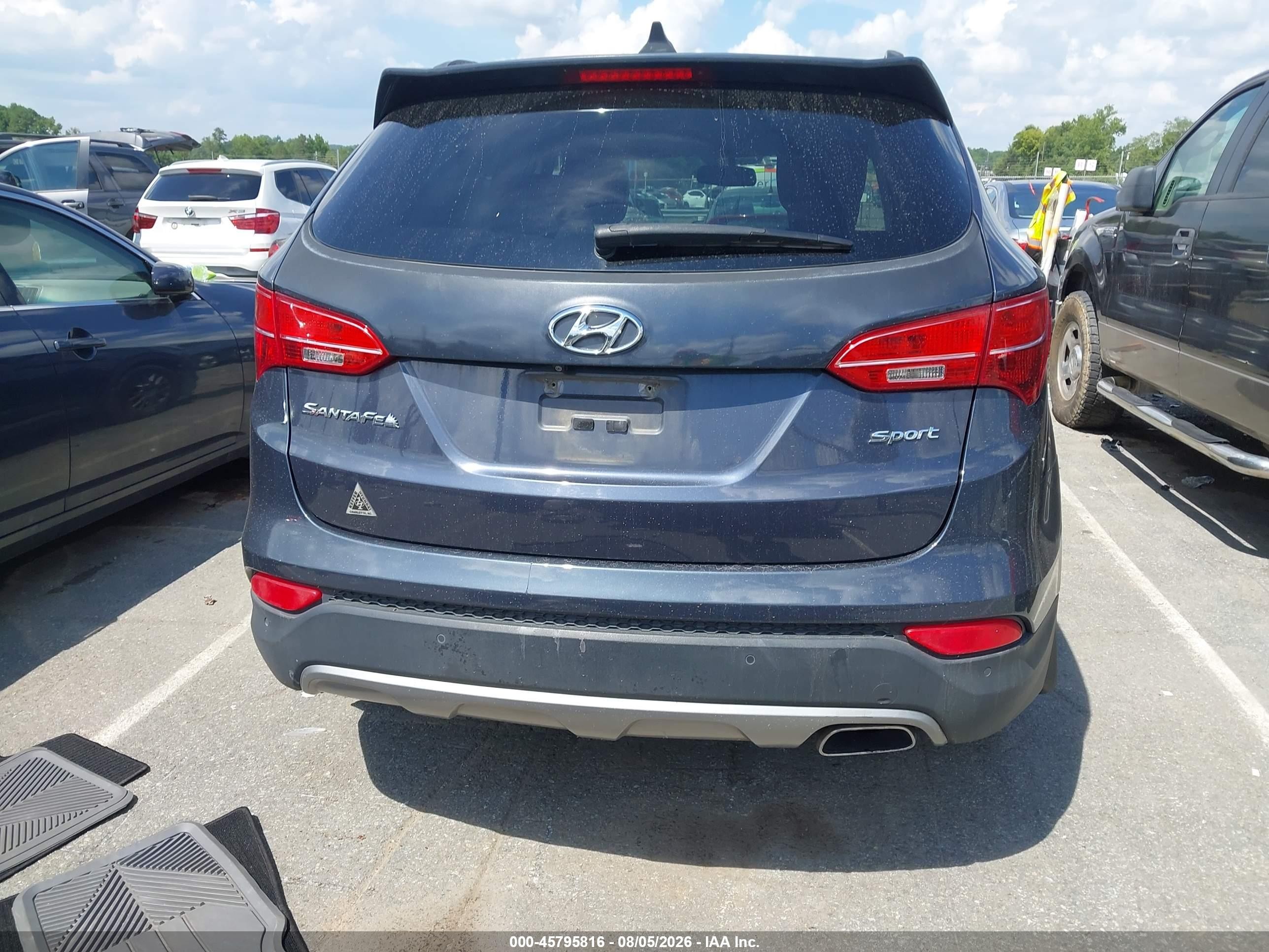 2014 Hyundai Santa Fe Sport 2.4l Gray vin: 5XYZU3LB8EG150644