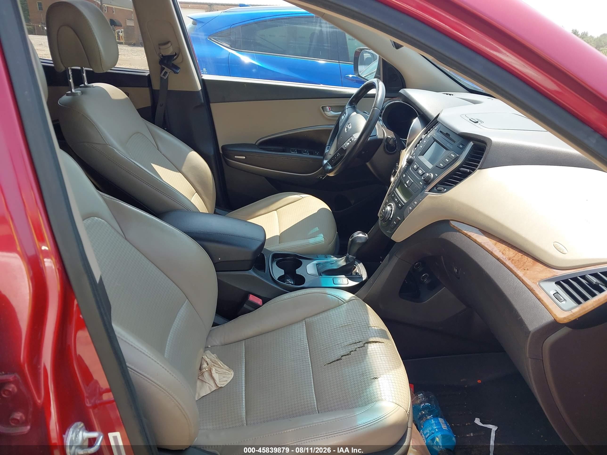 2014 Hyundai Santa Fe Sport 2.4l Red vin: 5XYZU3LB8EG157559