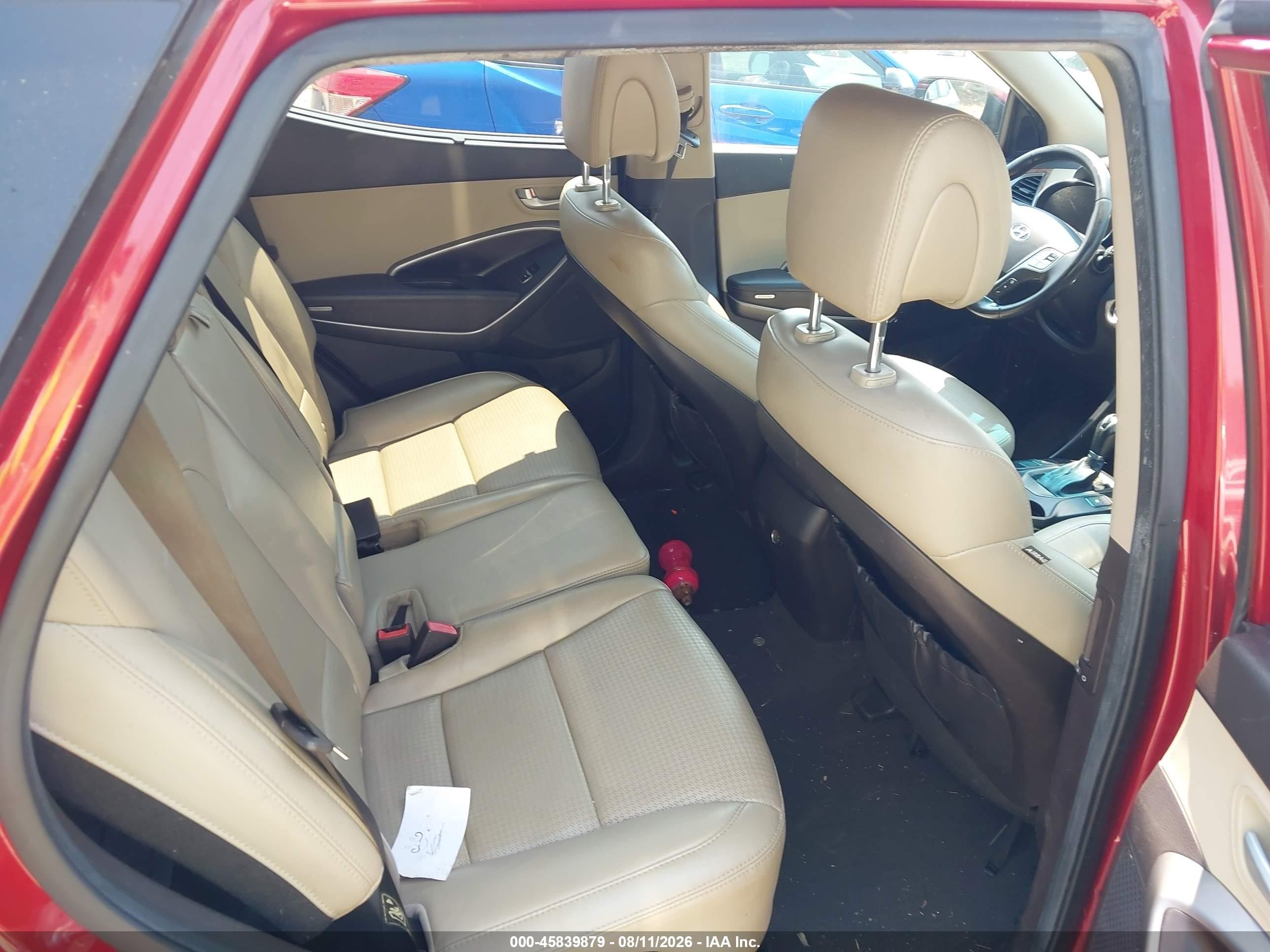 2014 Hyundai Santa Fe Sport 2.4l Red vin: 5XYZU3LB8EG157559