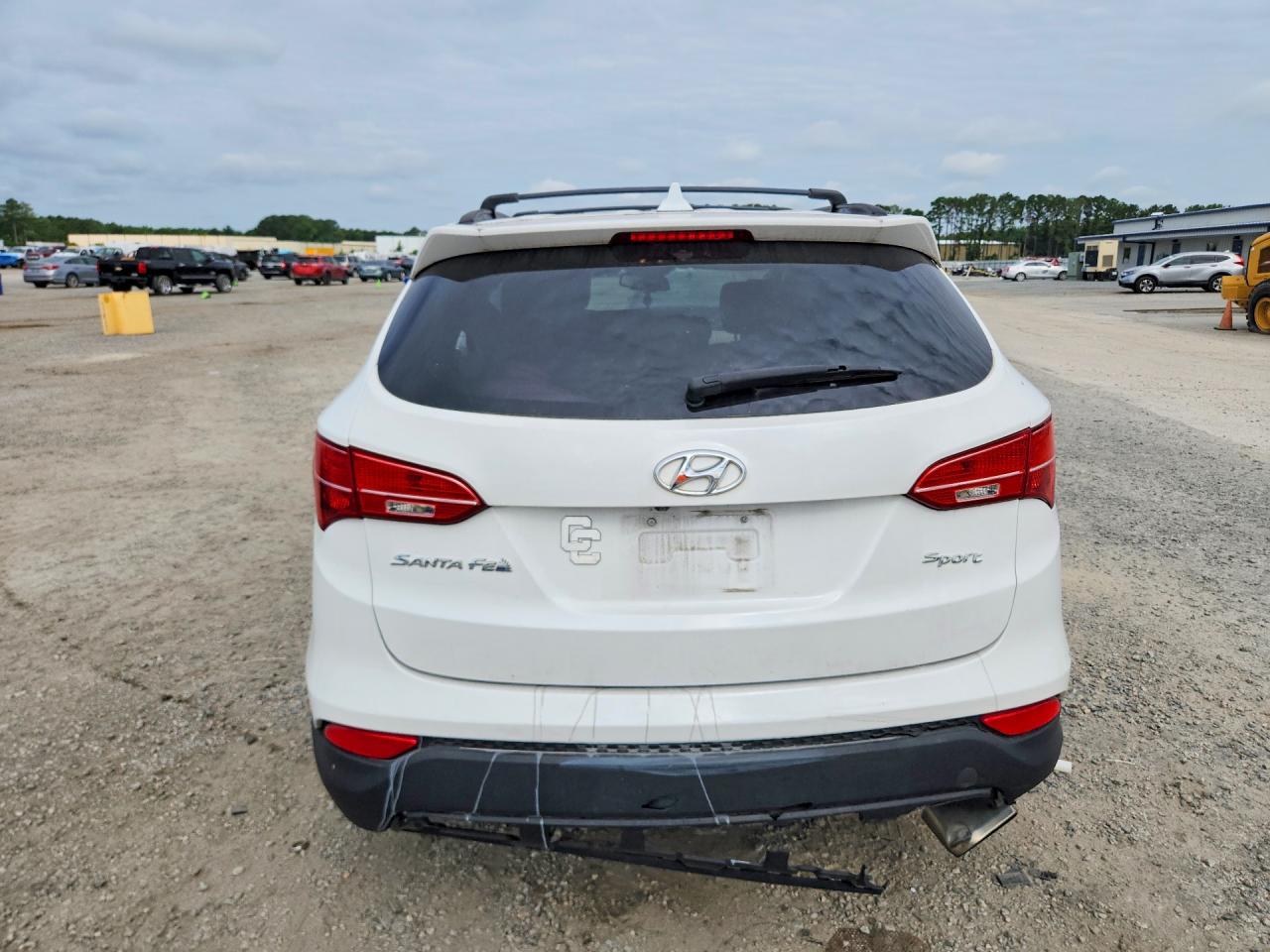2014 Hyundai Santa Fe Sport 2.4l White vin: 5XYZU3LB8EG165550