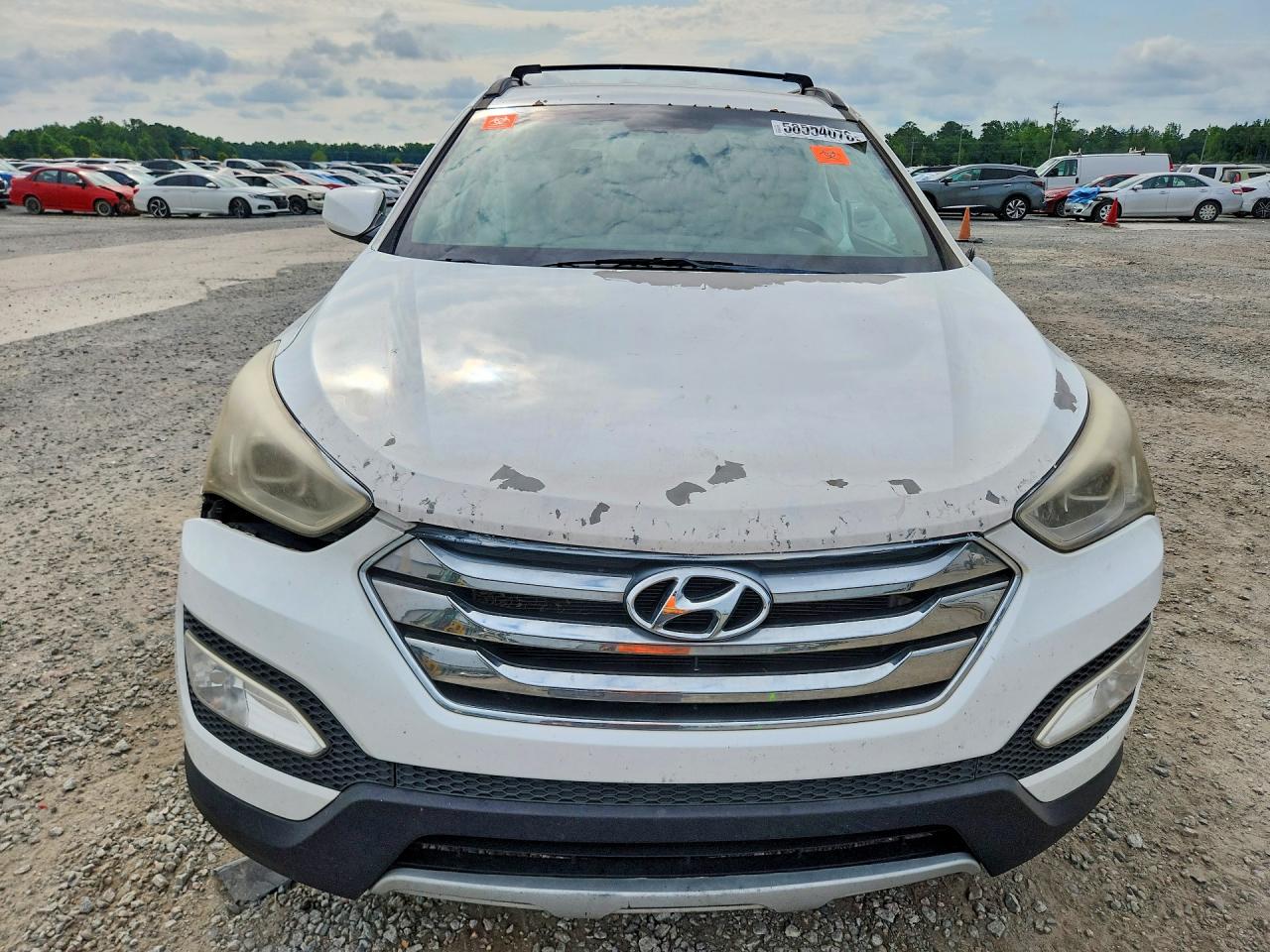 2014 Hyundai Santa Fe Sport 2.4l White vin: 5XYZU3LB8EG165550