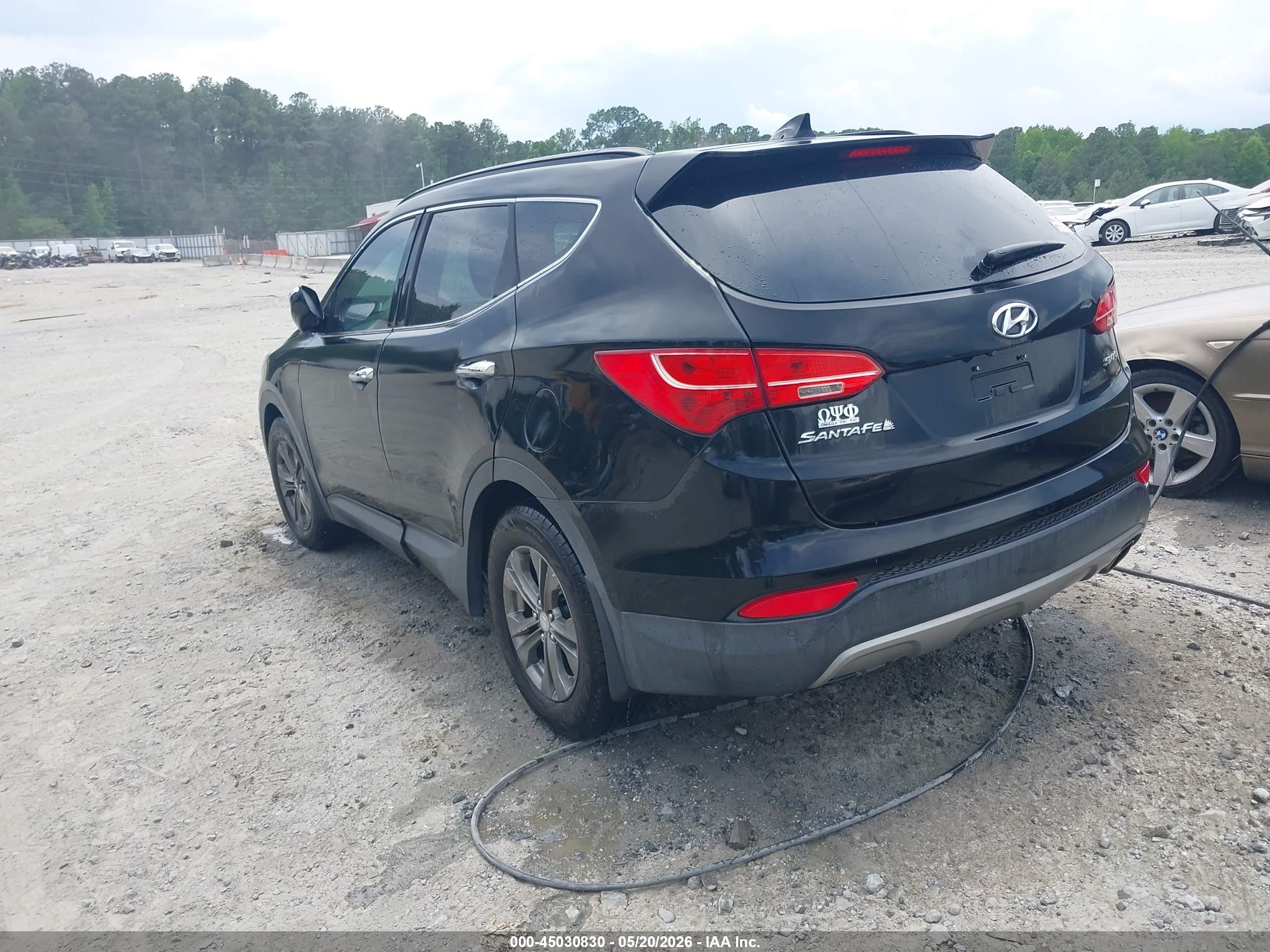 2014 Hyundai Santa Fe Sport 2.4l Черный vin: 5XYZU3LB8EG176290