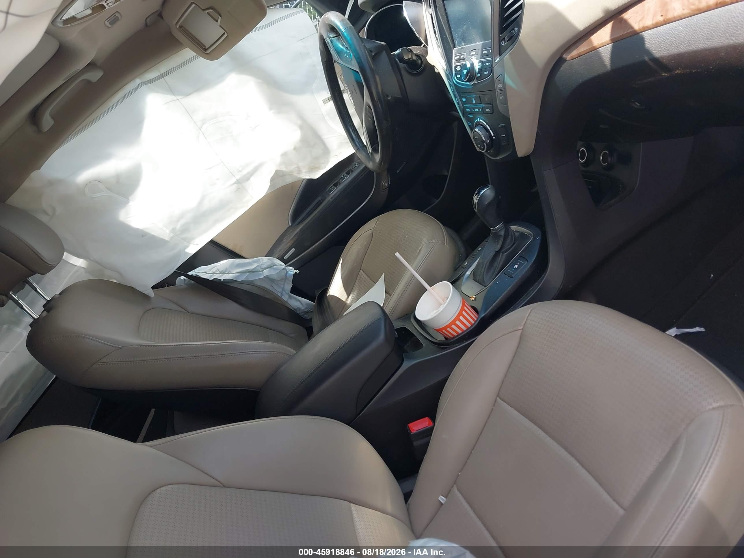 2014 Hyundai Santa Fe Sport 2.4l Blue vin: 5XYZU3LB8EG182316