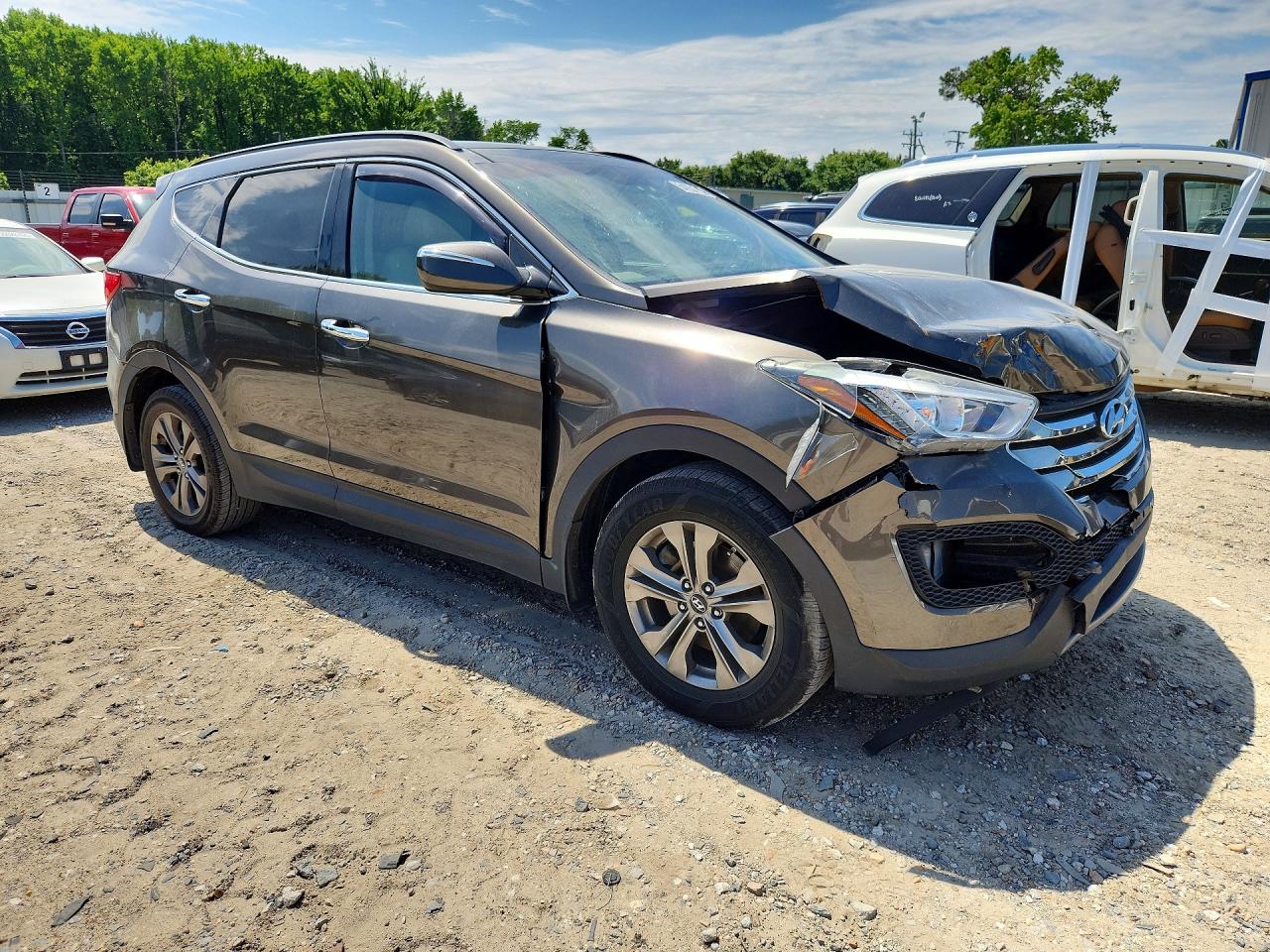 2014 Hyundai Santa Fe Sport 2.4l Коричневый vin: 5XYZU3LB8EG184535