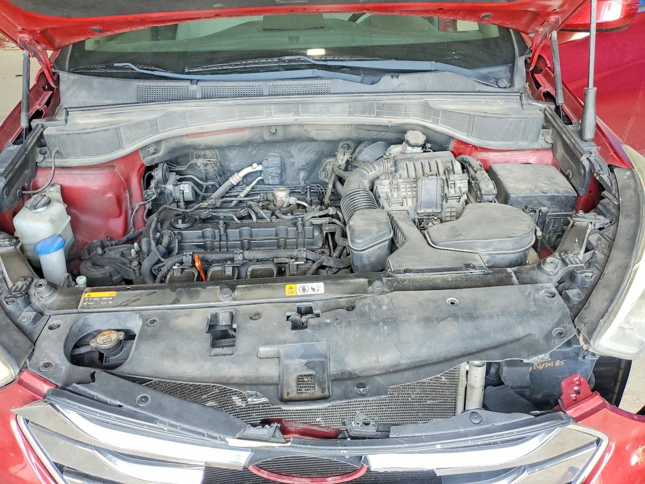 2014 Hyundai Santa Fe Sport 2.4l Red vin: 5XYZU3LB8EG198290
