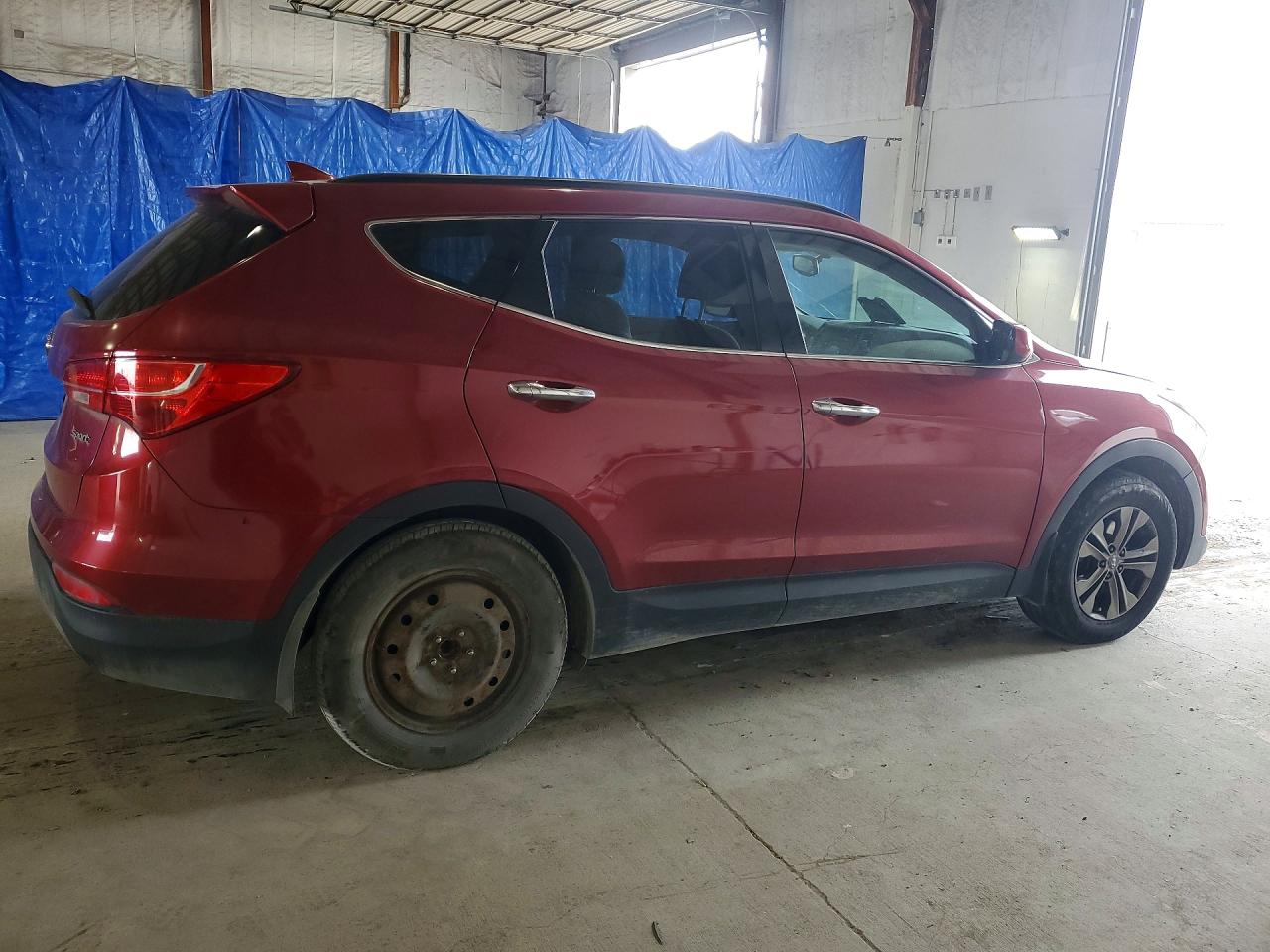 2014 Hyundai Santa Fe Sport 2.4l Red vin: 5XYZU3LB8EG198290