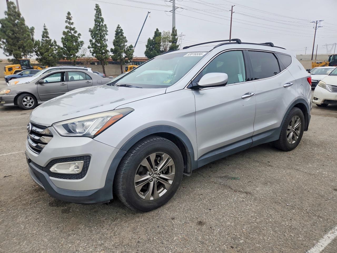 2014 Hyundai Santa Fe Sport 2.4l Silver vin: 5XYZU3LB8EG216576