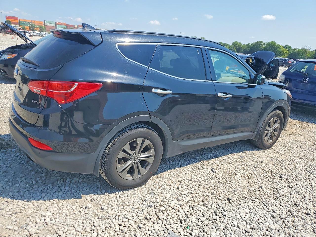 2014 Hyundai Santa Fe Sport 2.4l Black vin: 5XYZU3LB8EG226475