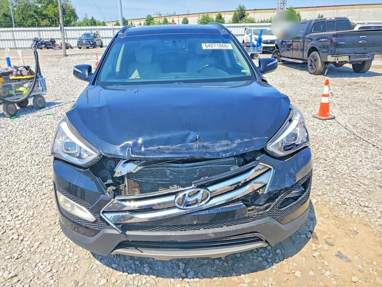 2014 Hyundai Santa Fe Sport 2.4l Black vin: 5XYZU3LB8EG226475