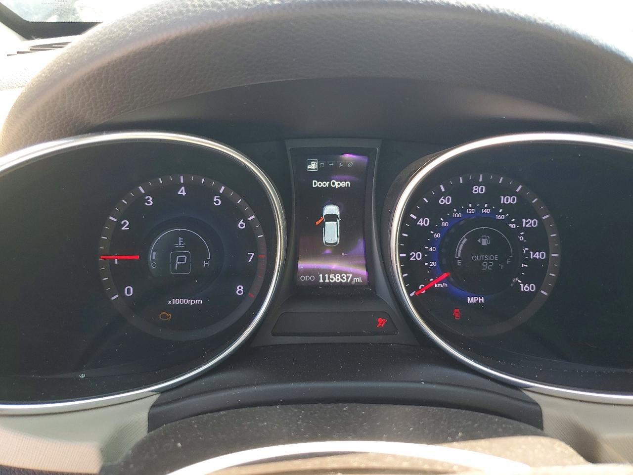 2014 Hyundai Santa Fe Sport 2.4l Black vin: 5XYZU3LB8EG226475