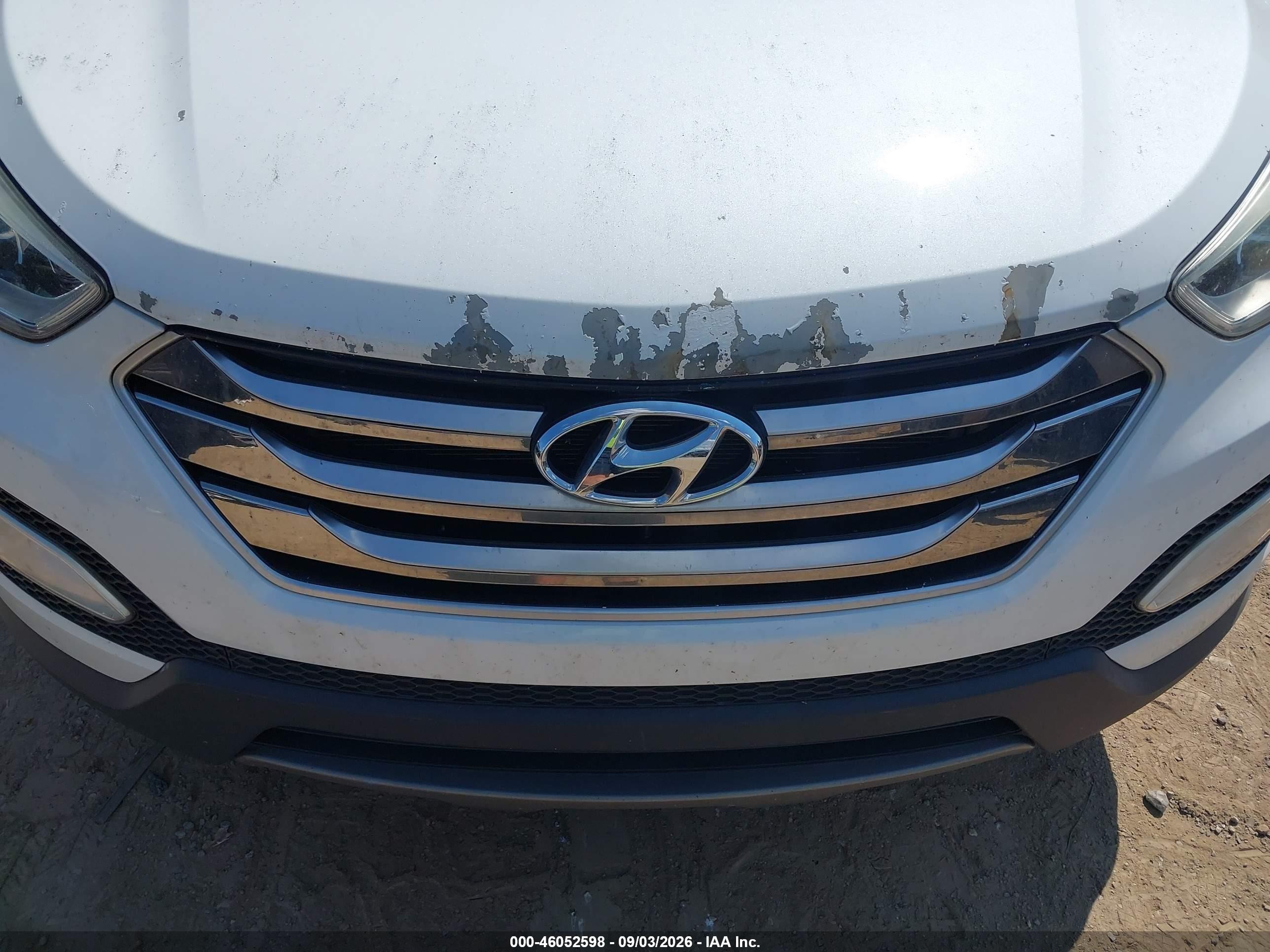 2015 Hyundai Santa Fe Sport 2.4l White vin: 5XYZU3LB8FG238966