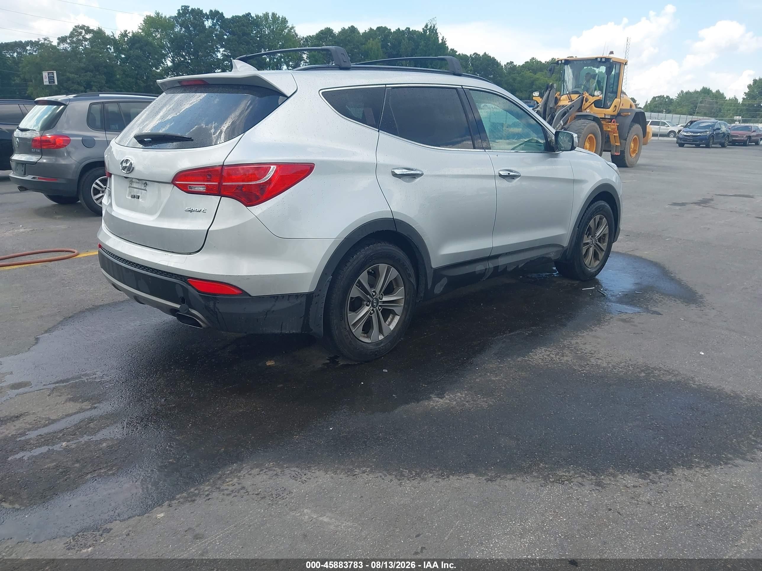 2015 Hyundai Santa Fe Sport 2.4l Silver vin: 5XYZU3LB8FG285284