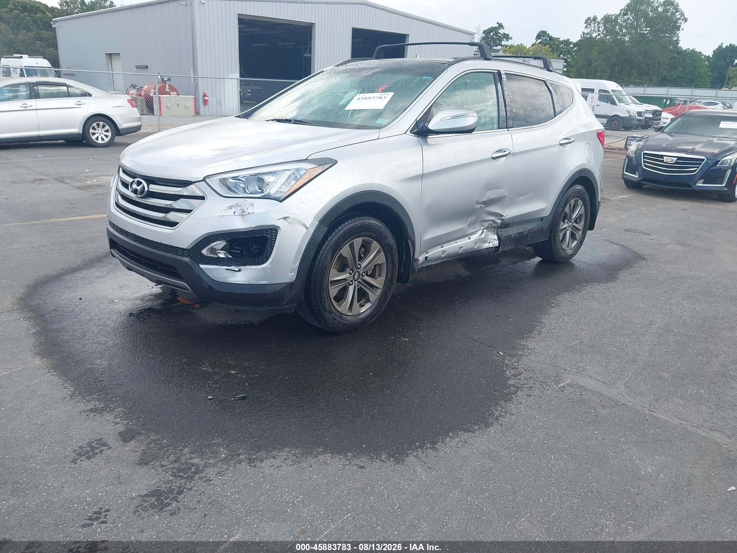 2015 Hyundai Santa Fe Sport 2.4l Silver vin: 5XYZU3LB8FG285284