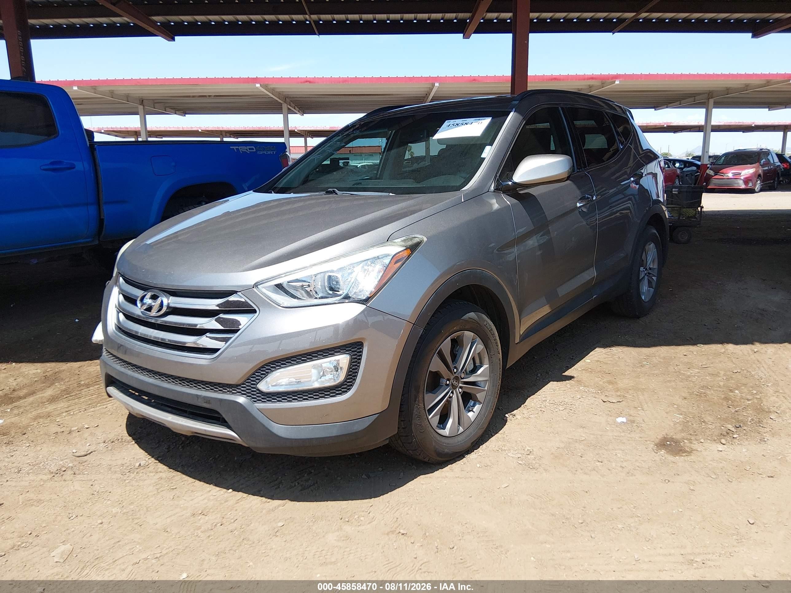 2015 Hyundai Santa Fe Sport 2.4l Gray vin: 5XYZU3LB8FG287374