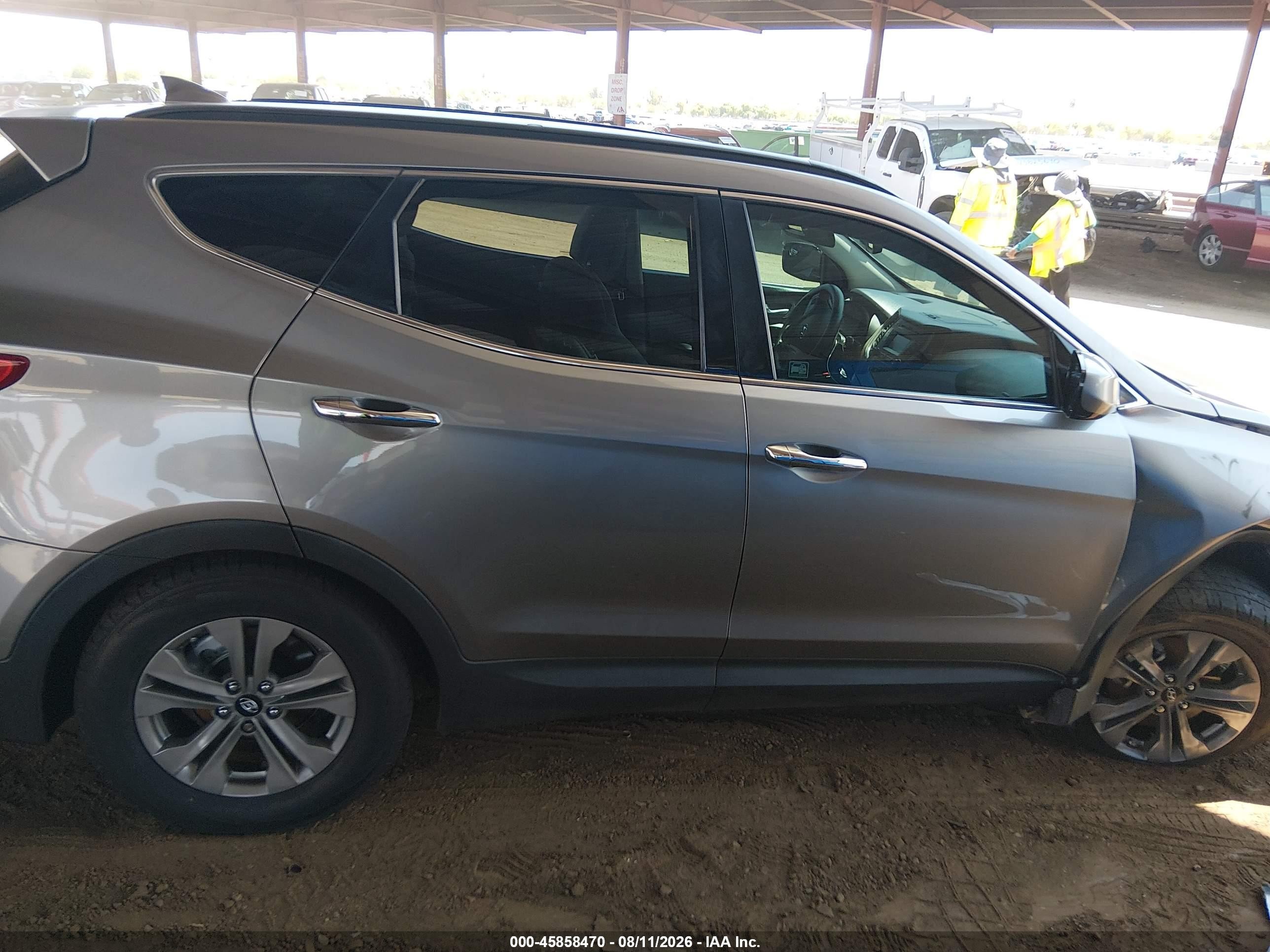 2015 Hyundai Santa Fe Sport 2.4l Gray vin: 5XYZU3LB8FG287374
