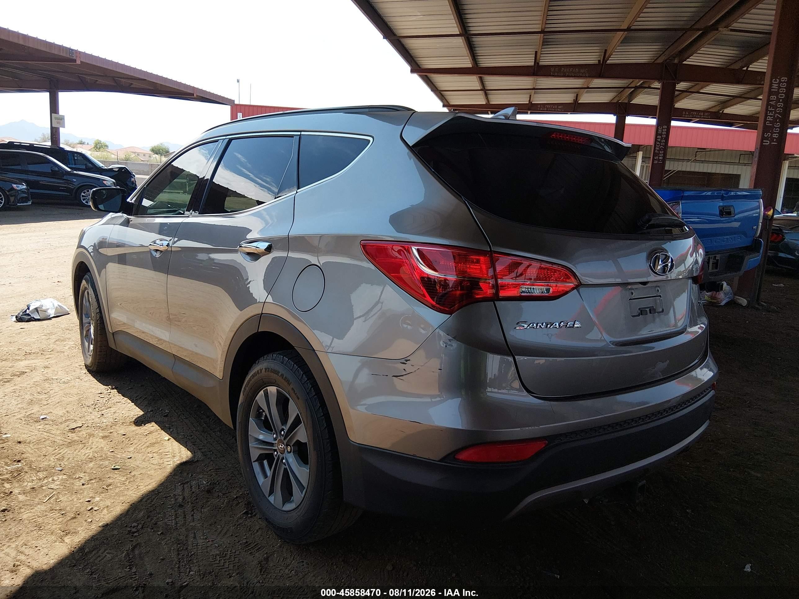2015 Hyundai Santa Fe Sport 2.4l Gray vin: 5XYZU3LB8FG287374