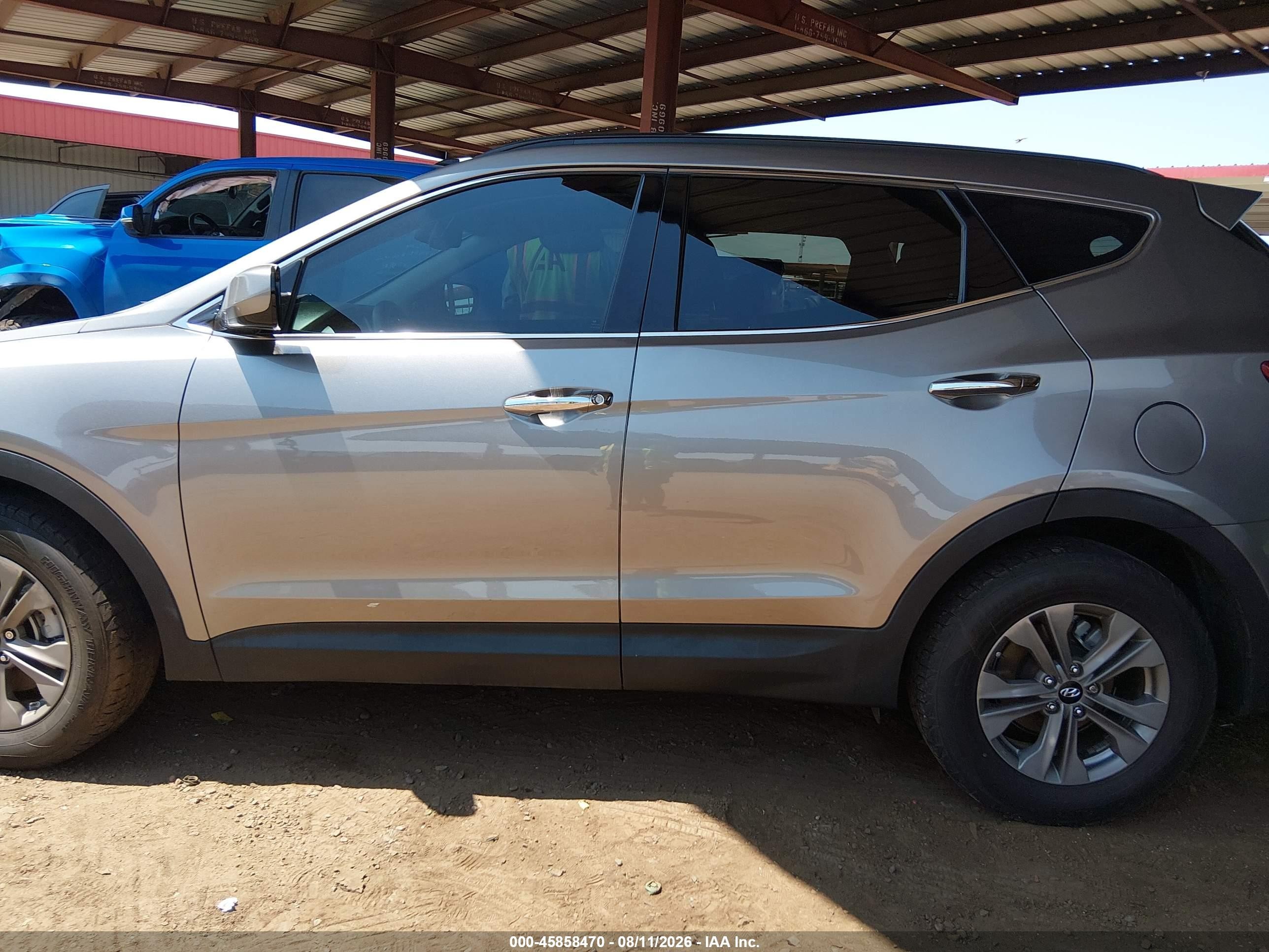 2015 Hyundai Santa Fe Sport 2.4l Gray vin: 5XYZU3LB8FG287374