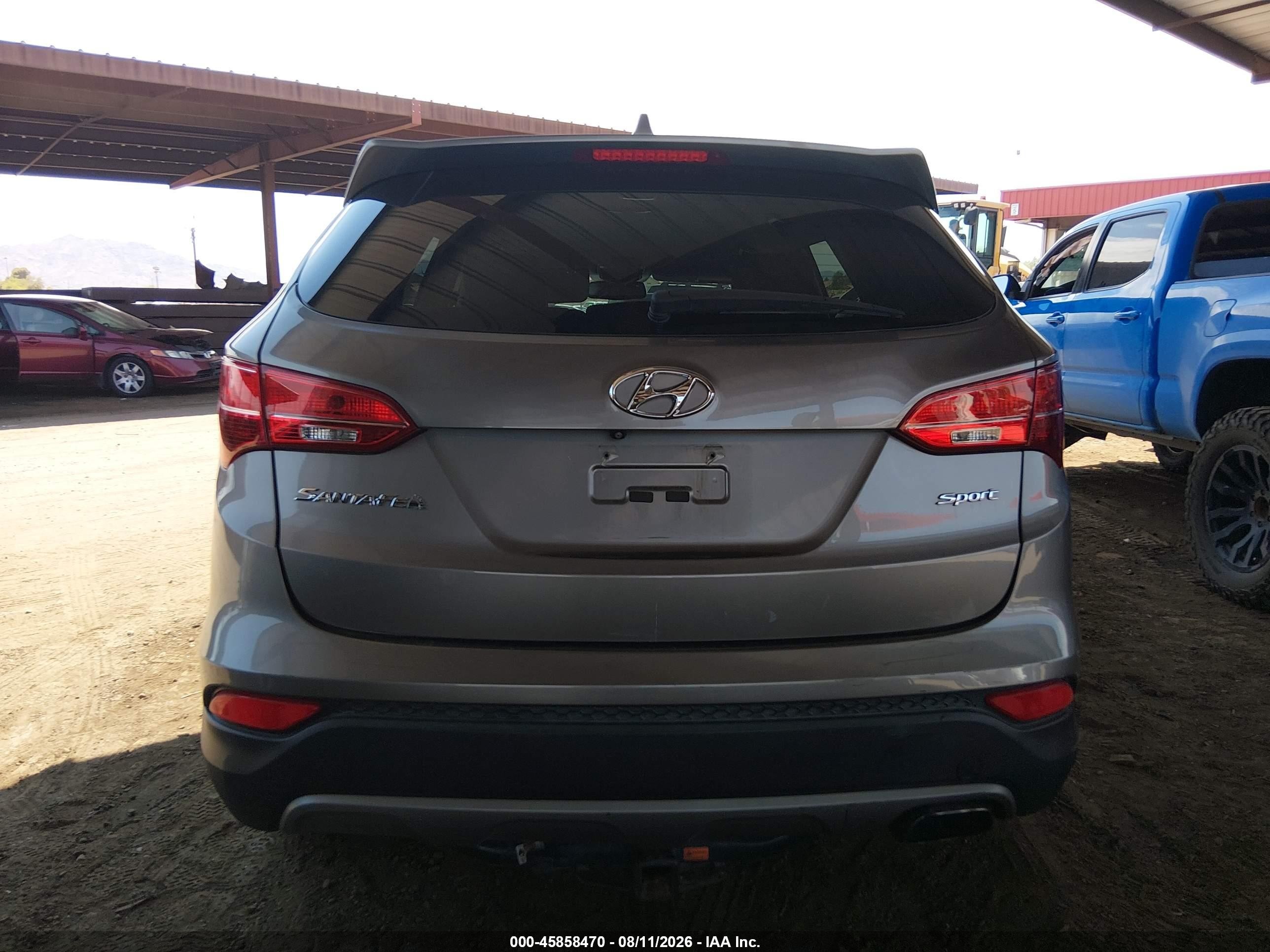 2015 Hyundai Santa Fe Sport 2.4l Gray vin: 5XYZU3LB8FG287374