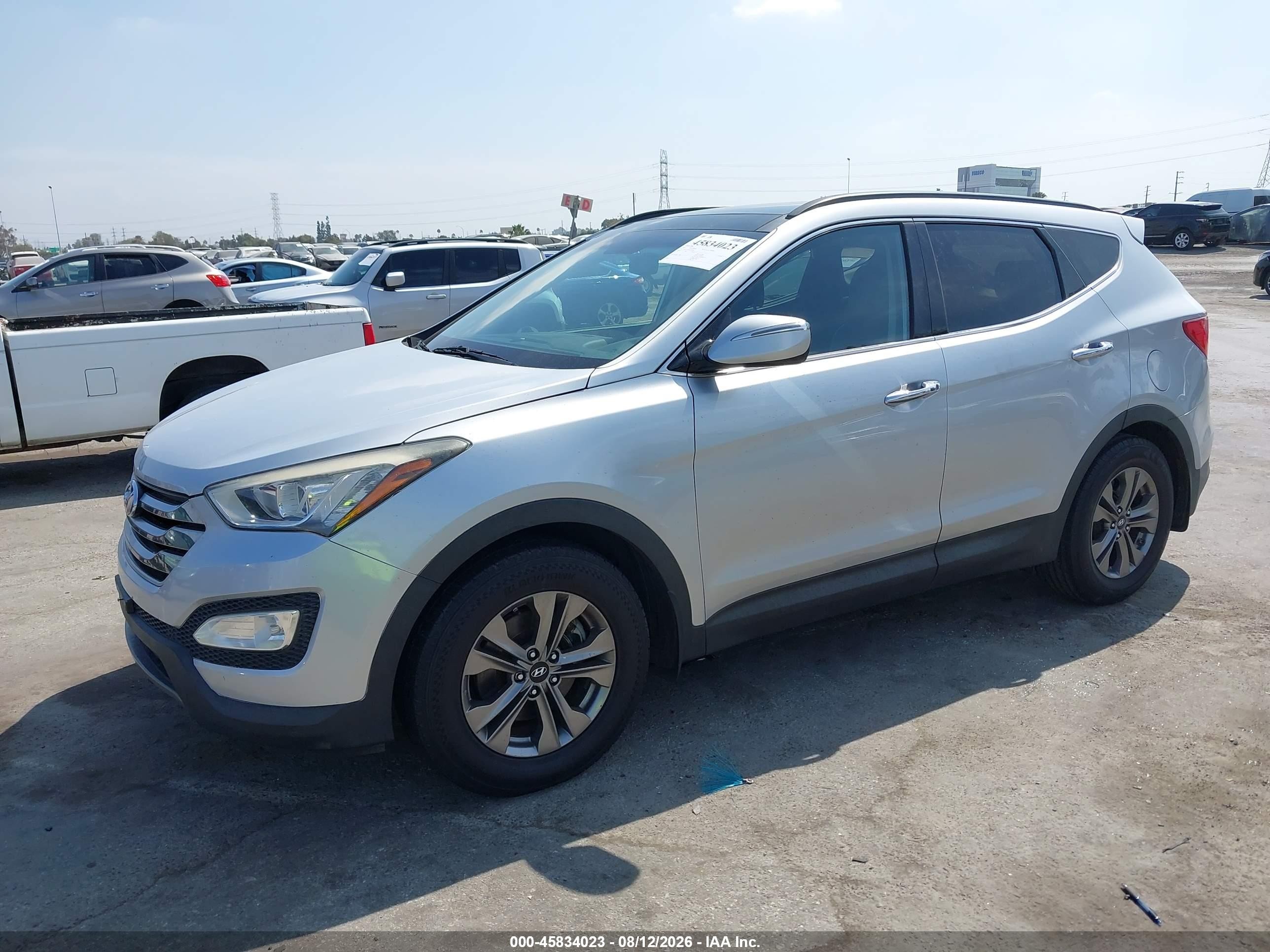 2015 Hyundai Santa Fe Sport 2.4l Silver vin: 5XYZU3LB8FG291876