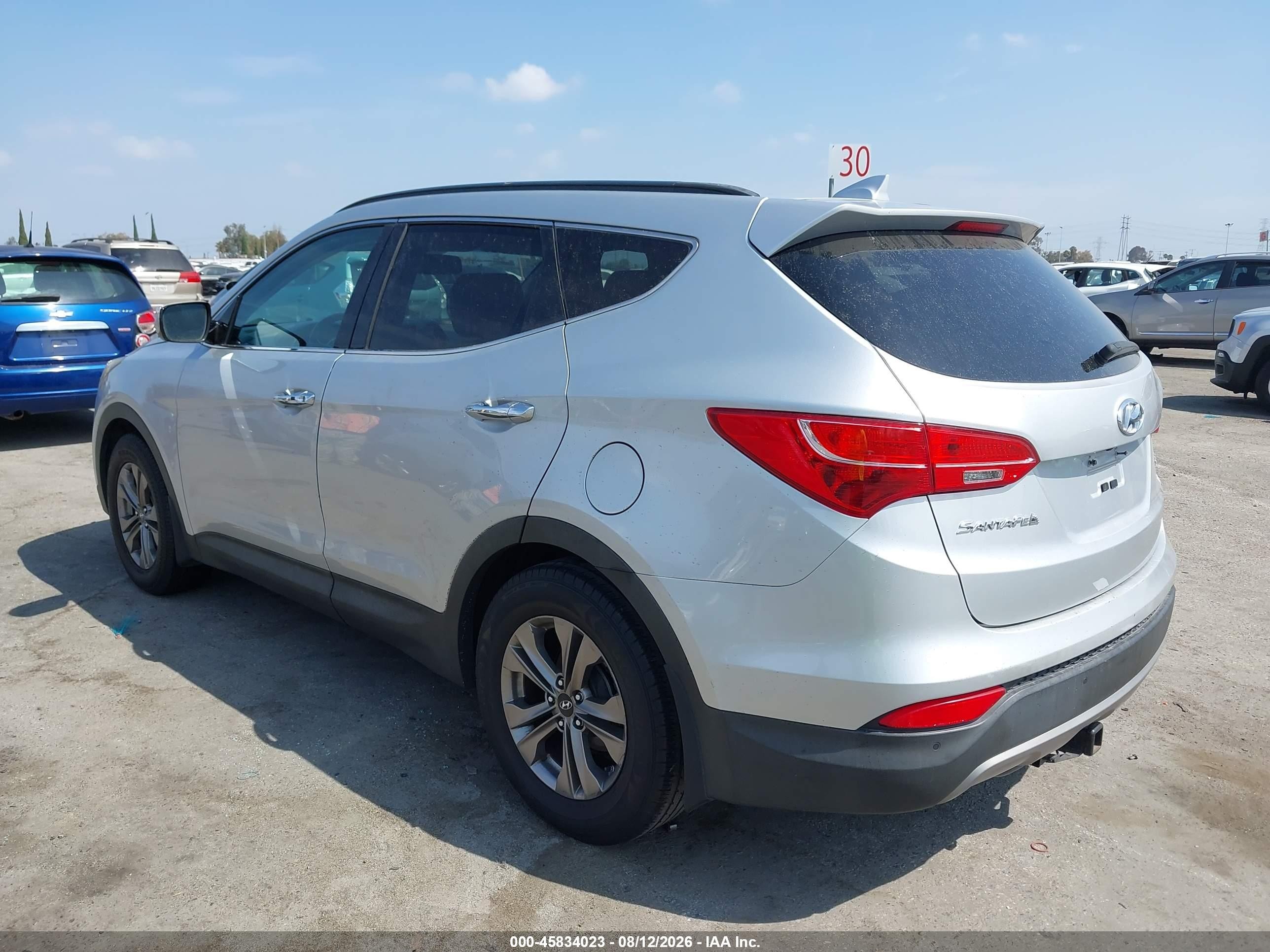 2015 Hyundai Santa Fe Sport 2.4l Silver vin: 5XYZU3LB8FG291876