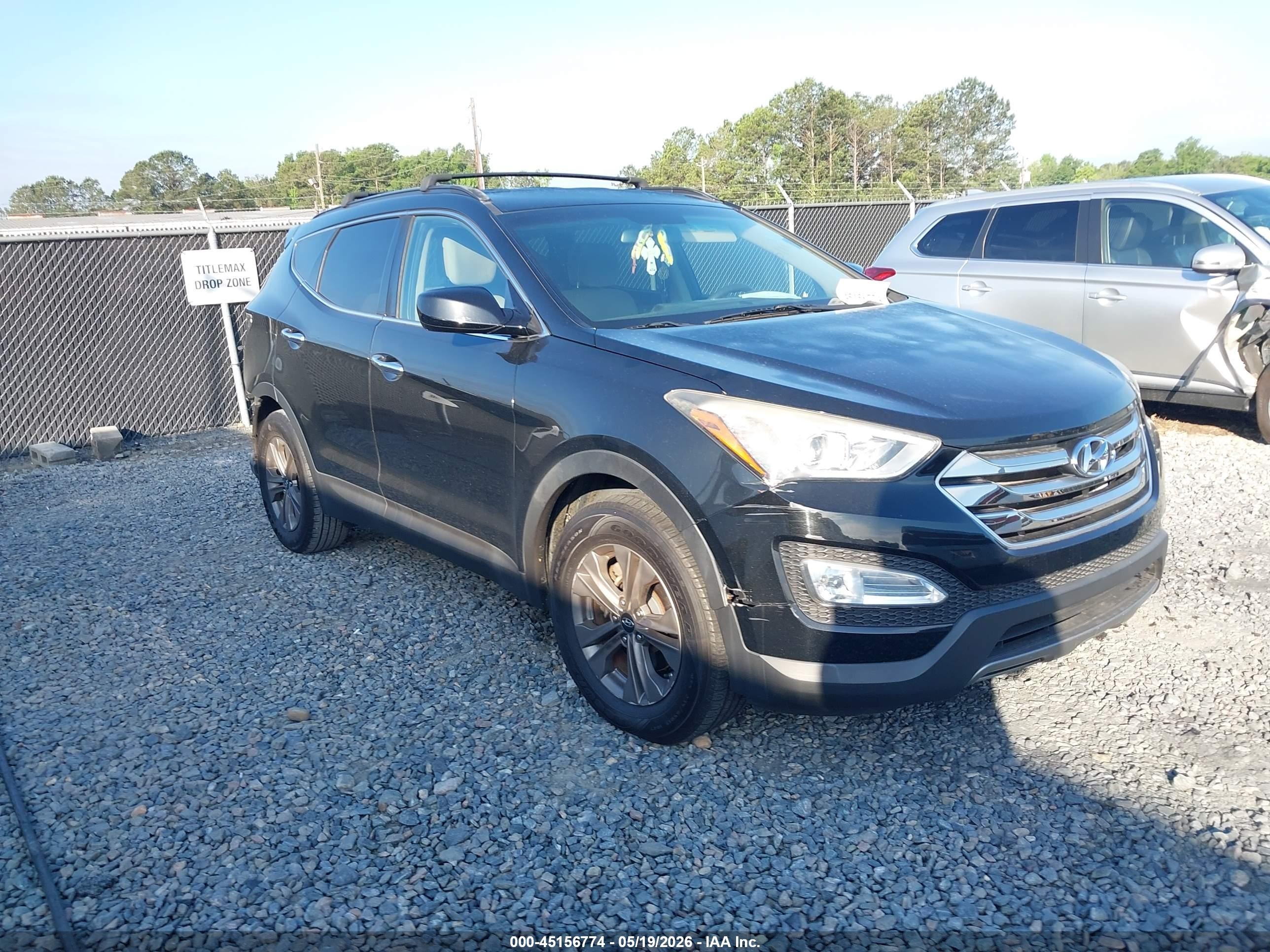2016 Hyundai Santa Fe Sport 2.4l Black vin: 5XYZU3LB8GG363564