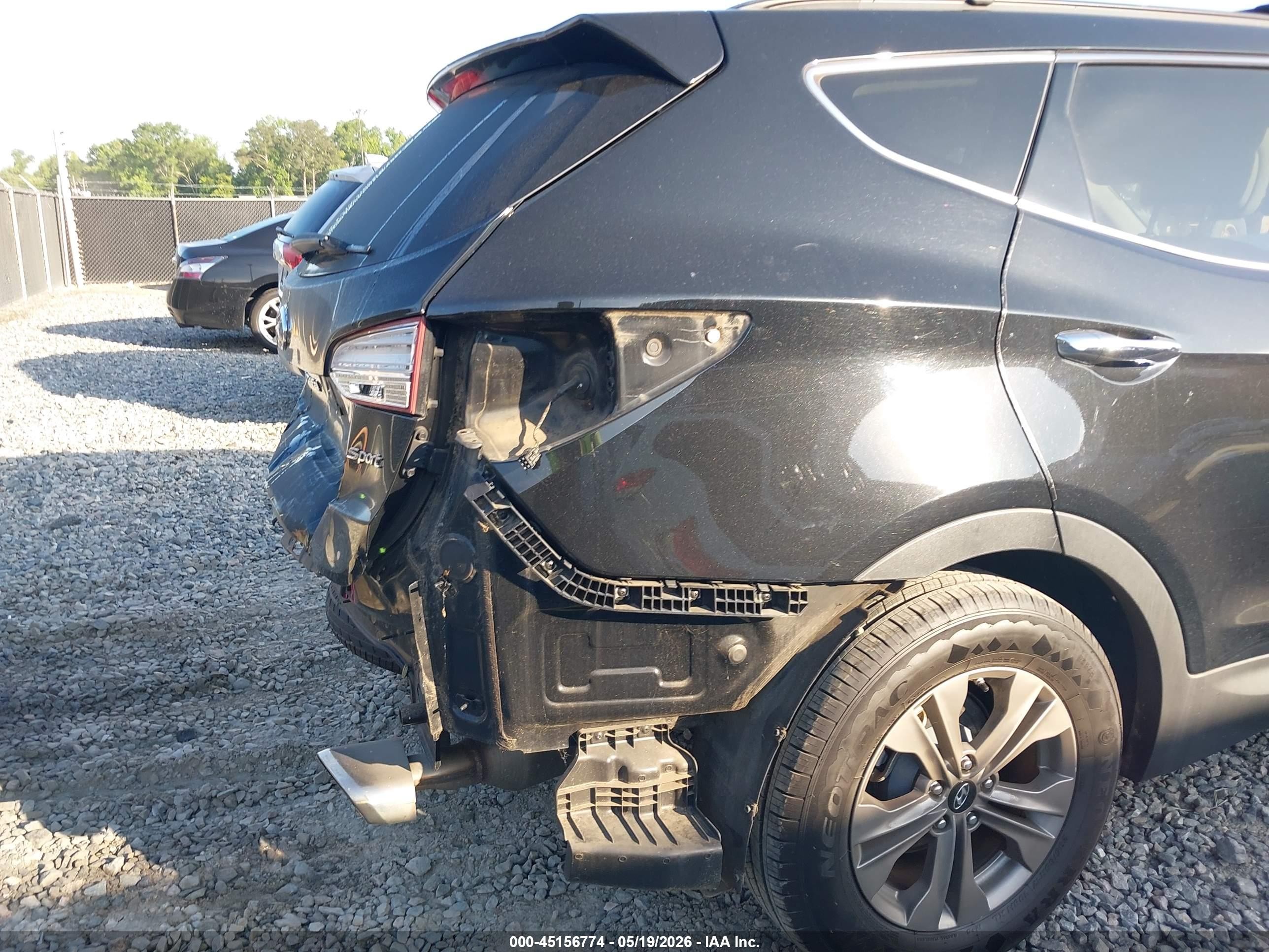 2016 Hyundai Santa Fe Sport 2.4l Black vin: 5XYZU3LB8GG363564