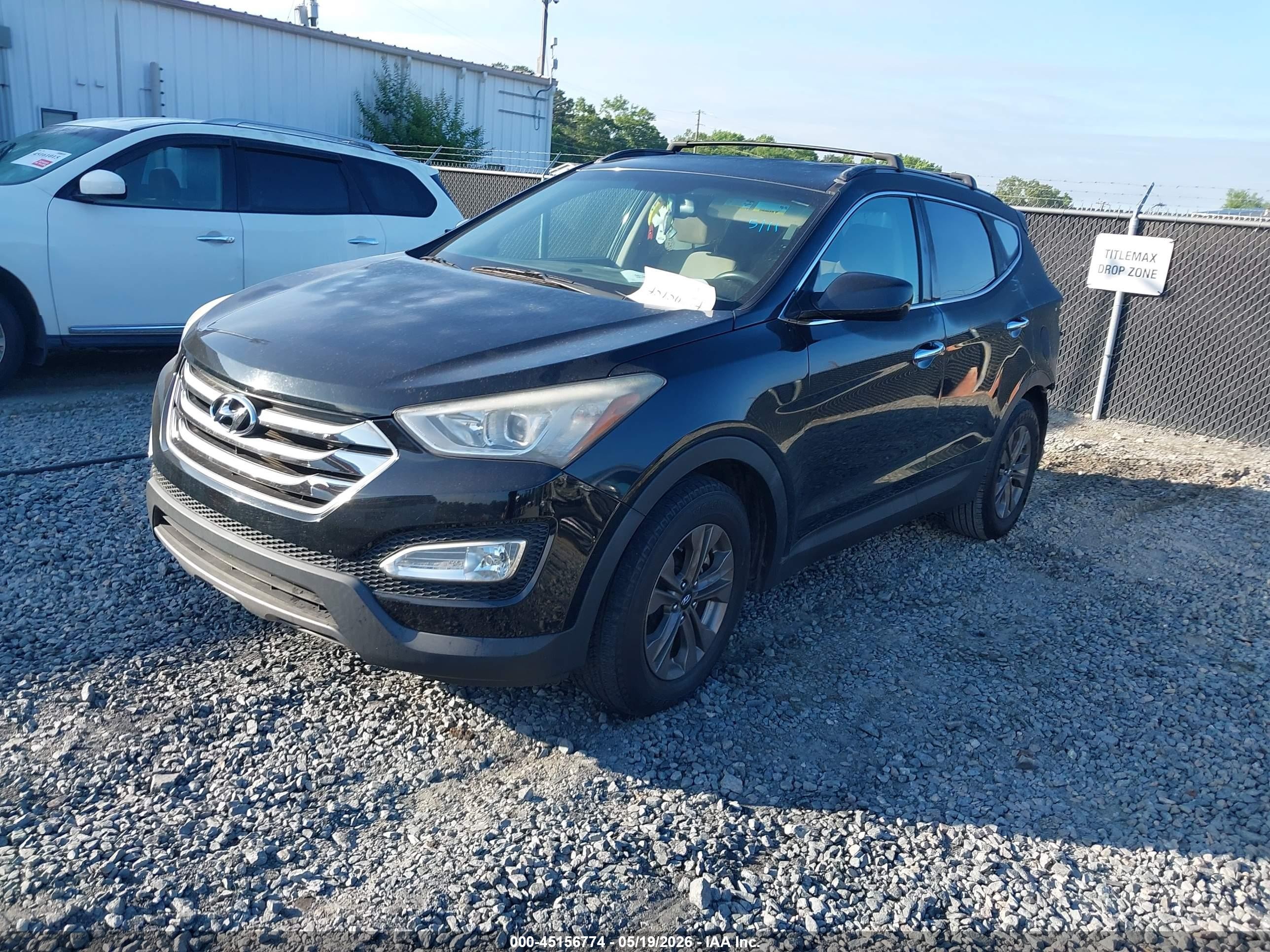 2016 Hyundai Santa Fe Sport 2.4l Black vin: 5XYZU3LB8GG363564