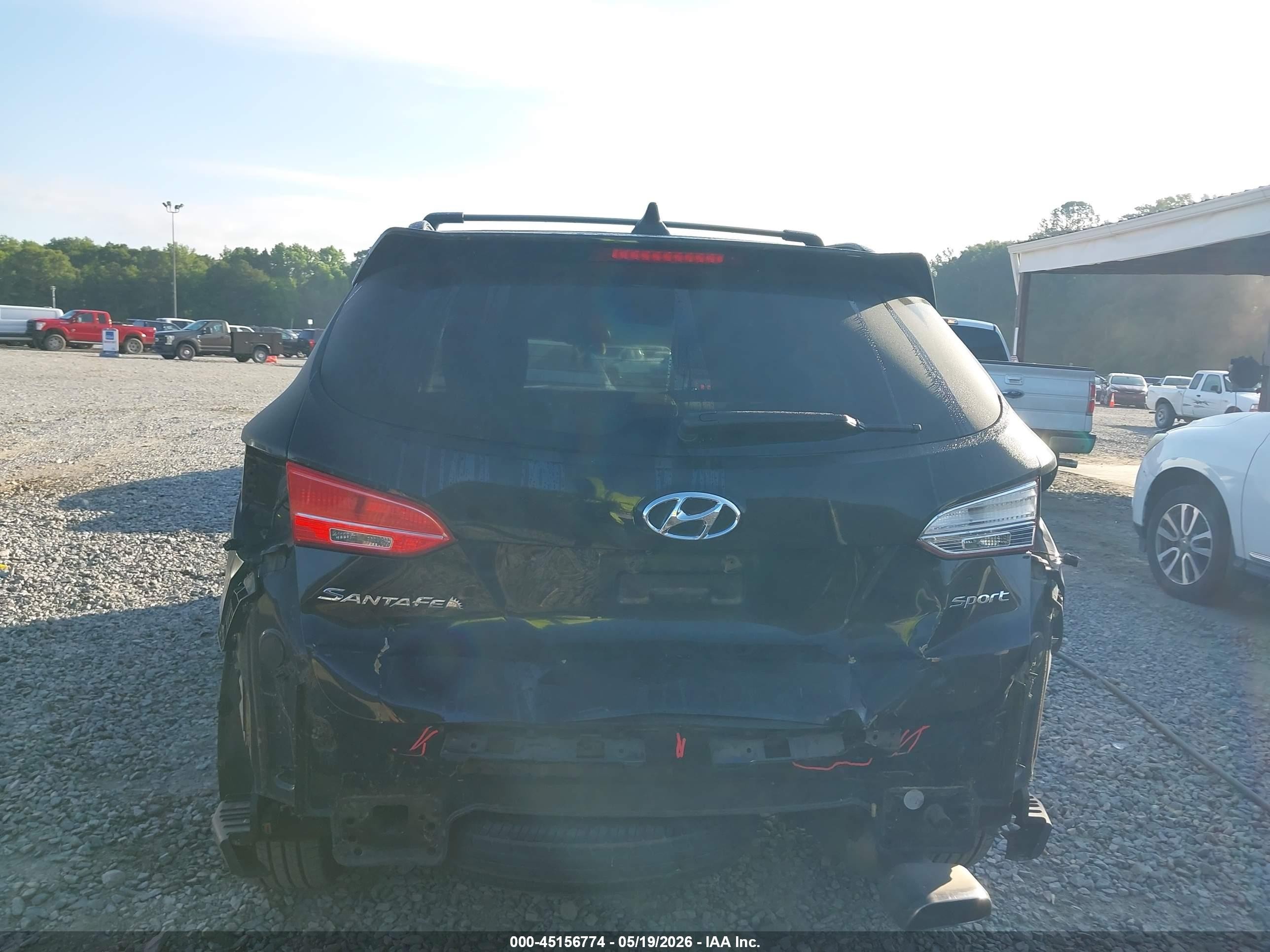 2016 Hyundai Santa Fe Sport 2.4l Black vin: 5XYZU3LB8GG363564