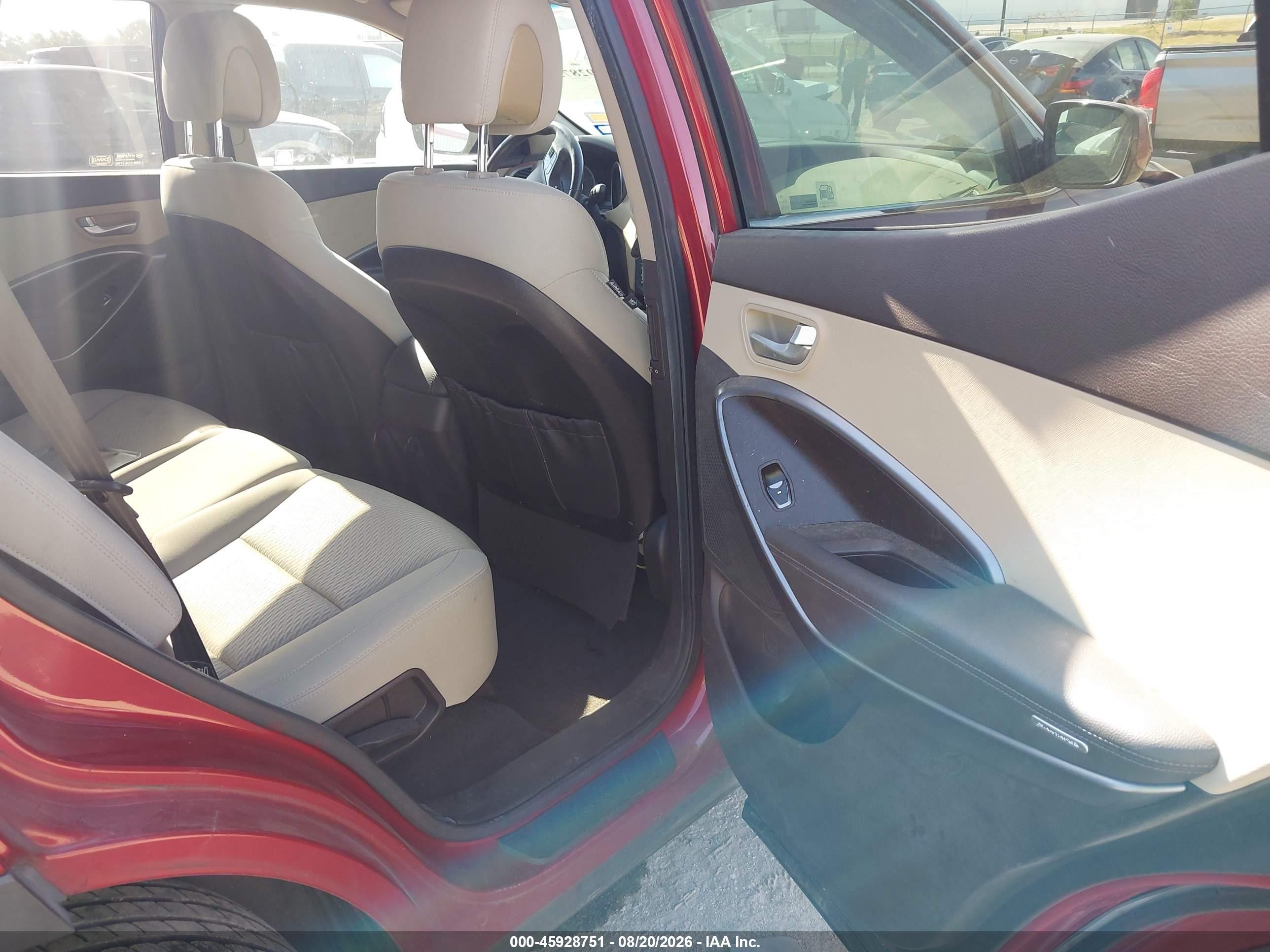 2013 Hyundai Santa Fe Sport Red vin: 5XYZU3LB9DG009225