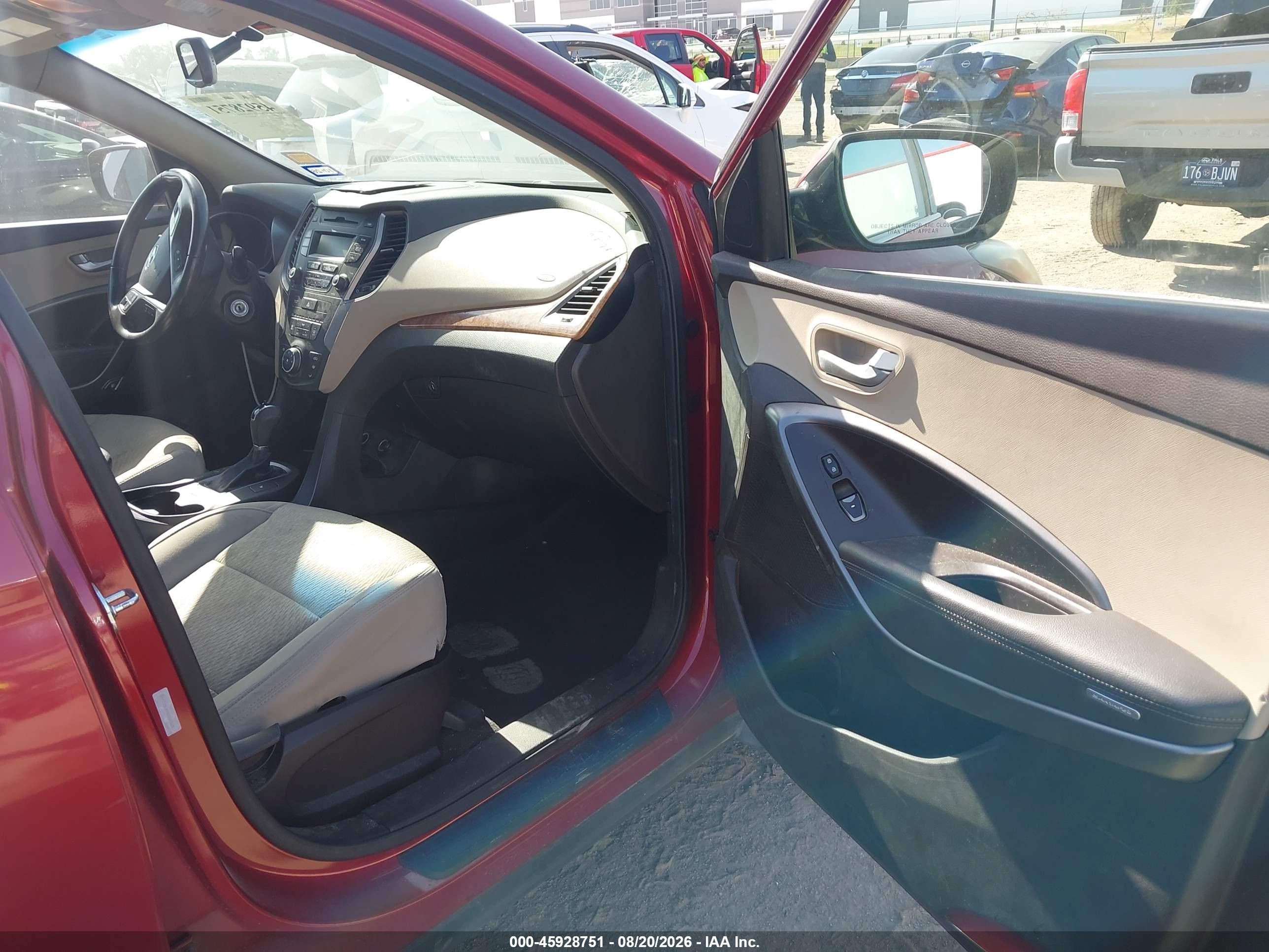 2013 Hyundai Santa Fe Sport Red vin: 5XYZU3LB9DG009225