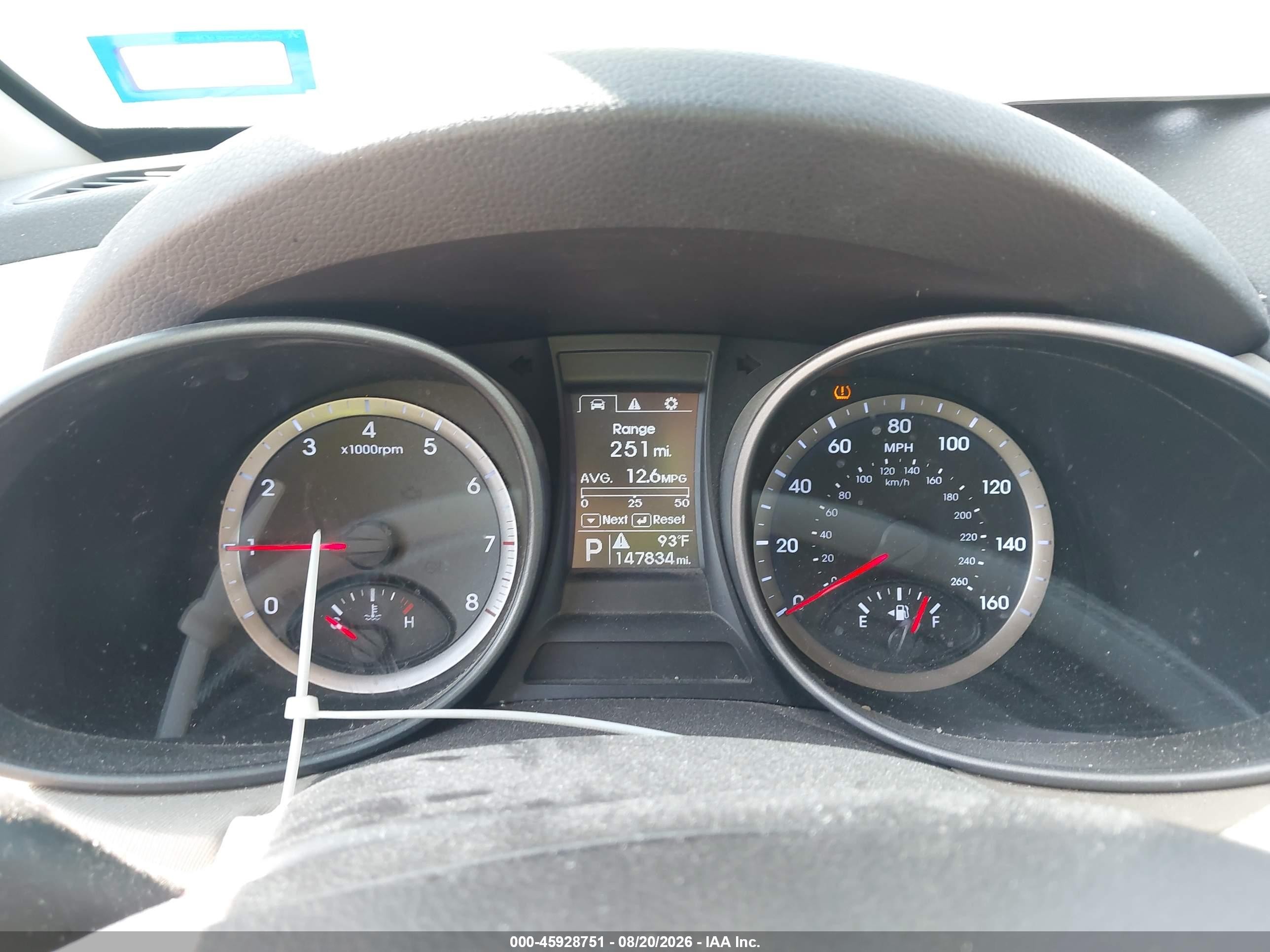 2013 Hyundai Santa Fe Sport Red vin: 5XYZU3LB9DG009225