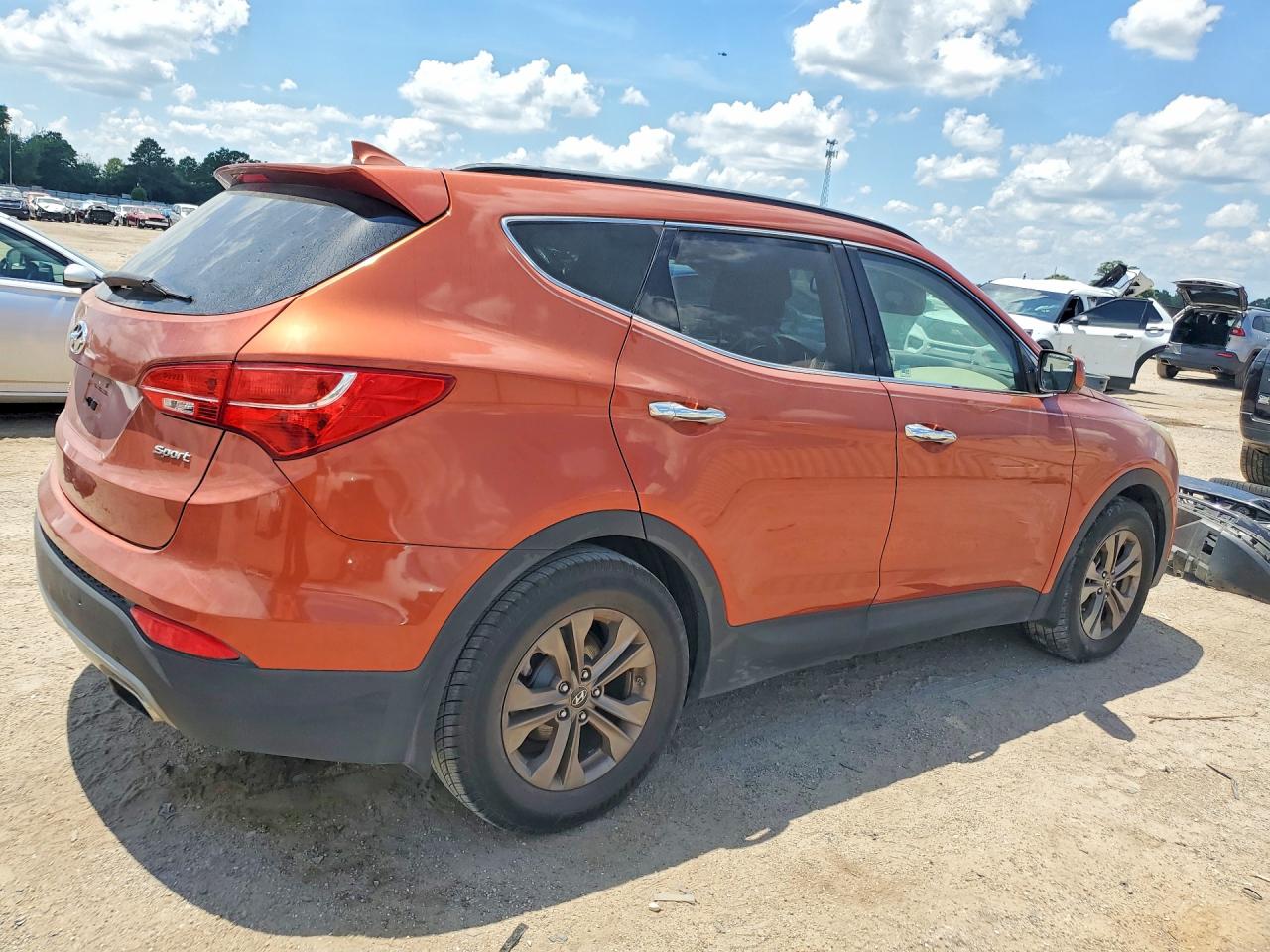 2013 Hyundai Santa Fe Sport 2.4l Orange vin: 5XYZU3LB9DG055847