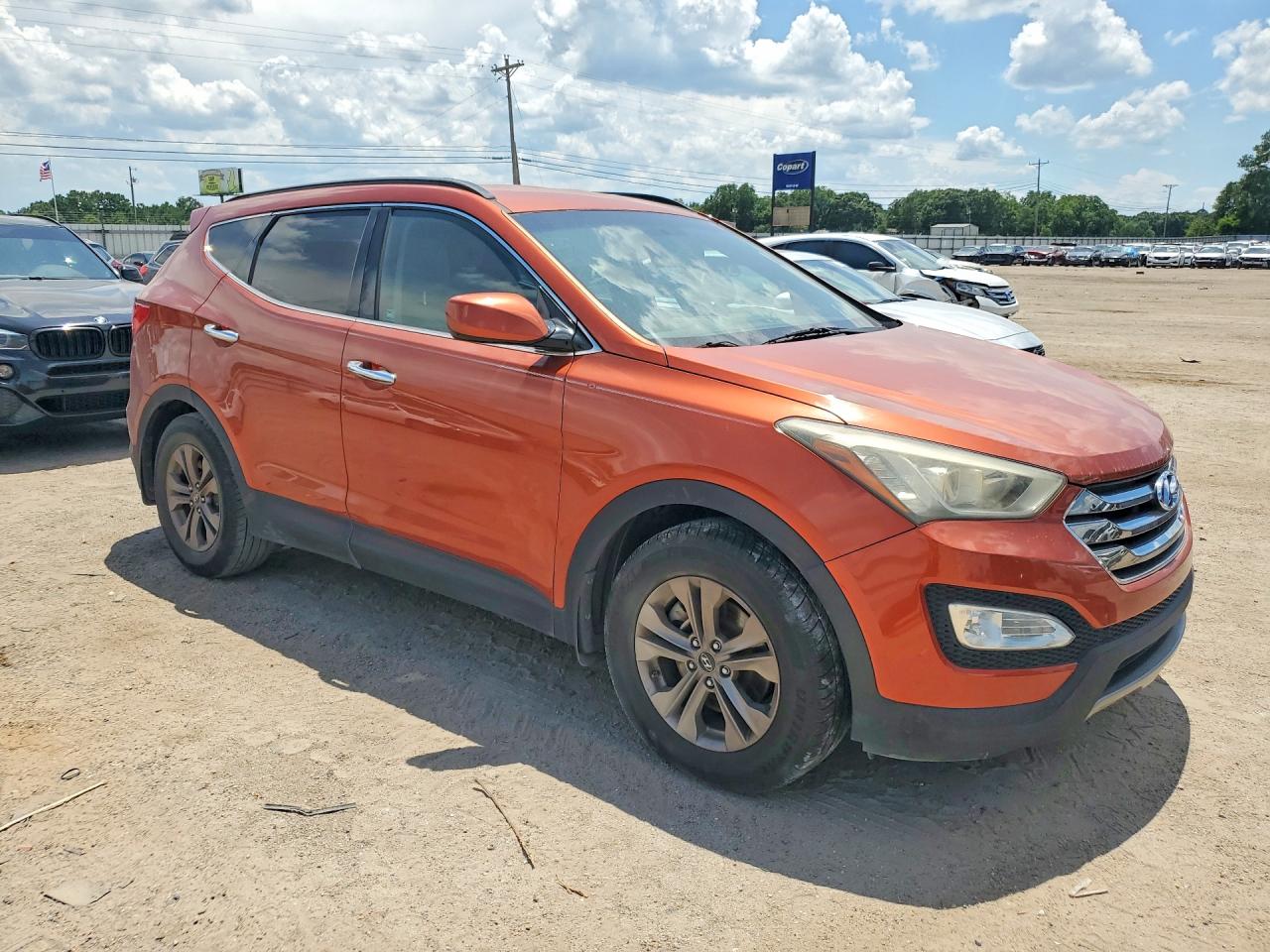 2013 Hyundai Santa Fe Sport 2.4l Orange vin: 5XYZU3LB9DG055847