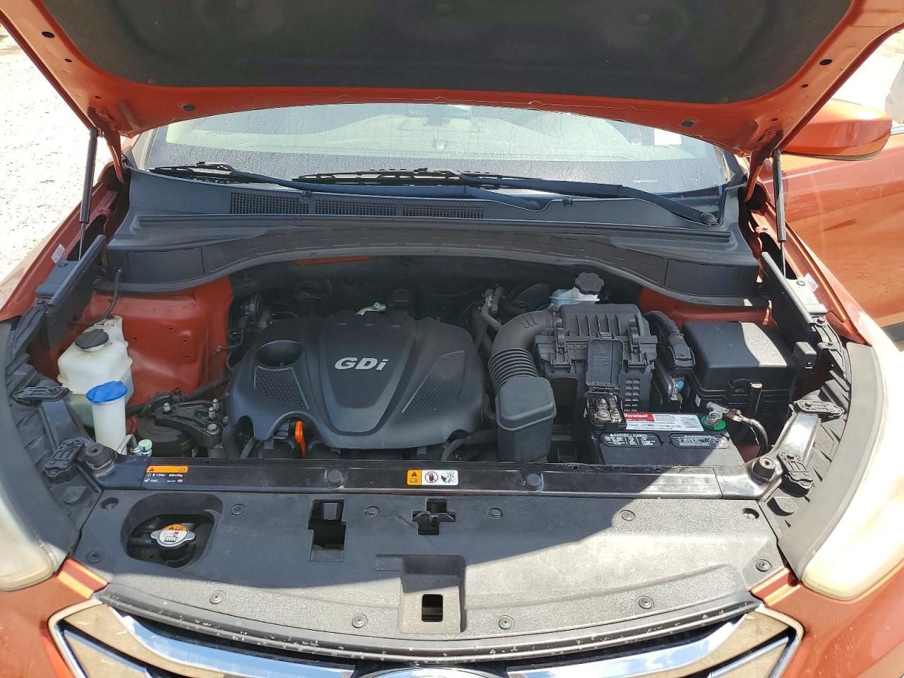 2013 Hyundai Santa Fe Sport 2.4l Orange vin: 5XYZU3LB9DG055847