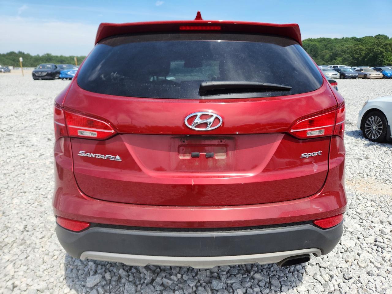 2013 Hyundai Santa Fe Sport 2.4l Red vin: 5XYZU3LB9DG056996