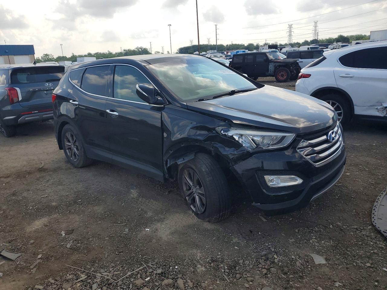 2013 Hyundai Santa Fe Sport 2.4l Black vin: 5XYZU3LB9DG070266