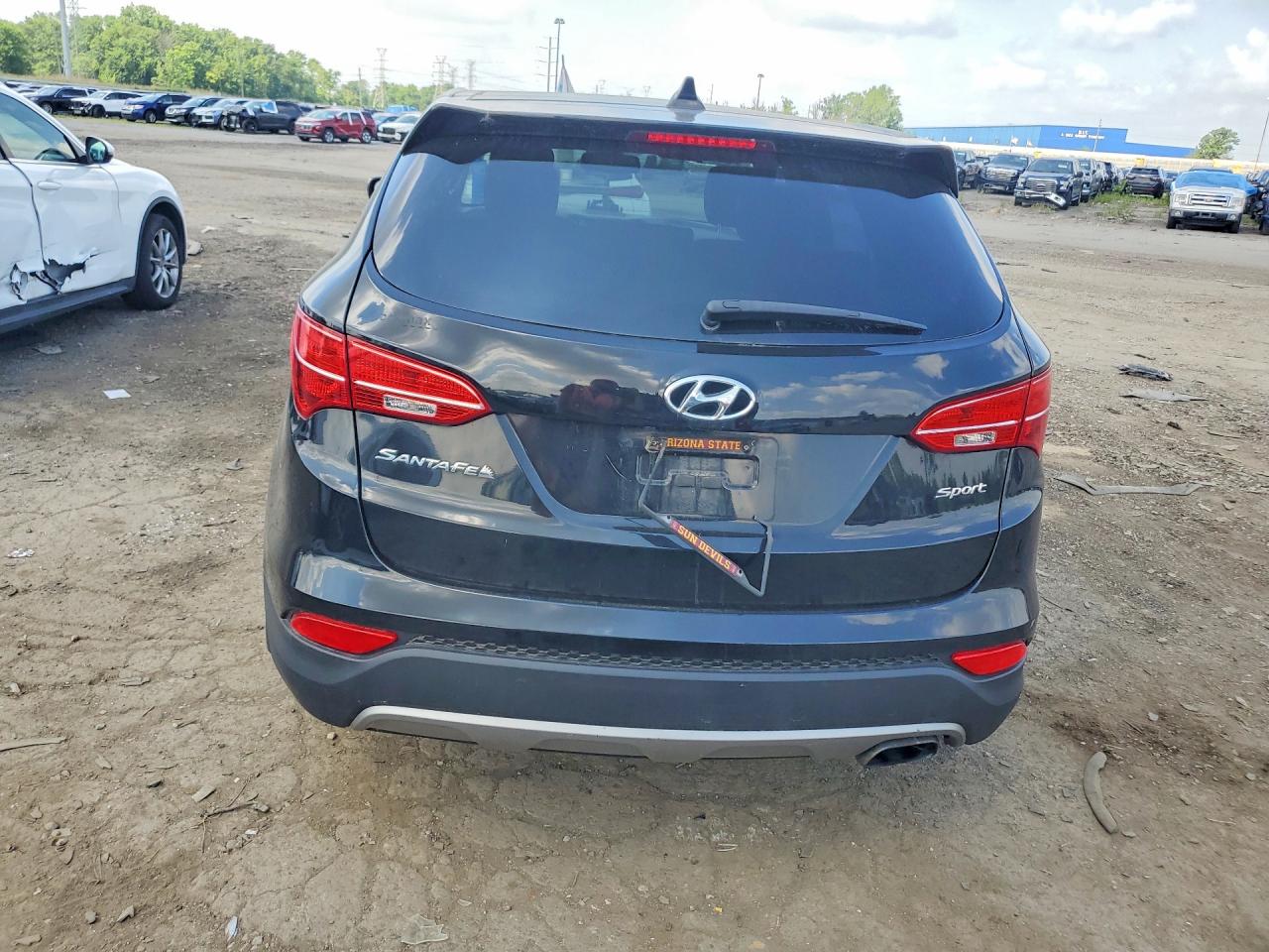 2013 Hyundai Santa Fe Sport 2.4l Black vin: 5XYZU3LB9DG070266