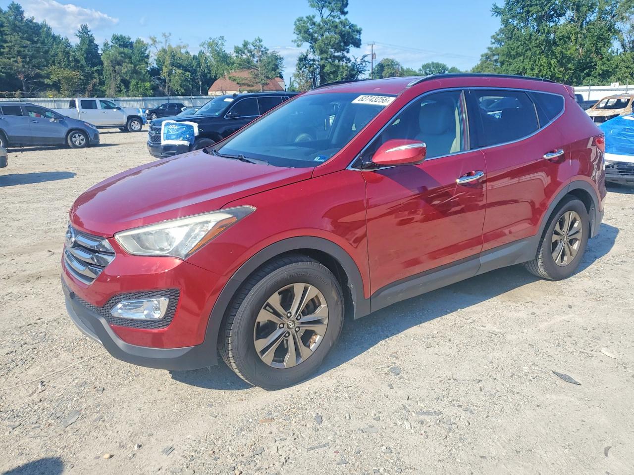 2013 Hyundai Santa Fe Sport 2.4l Red vin: 5XYZU3LB9DG072888
