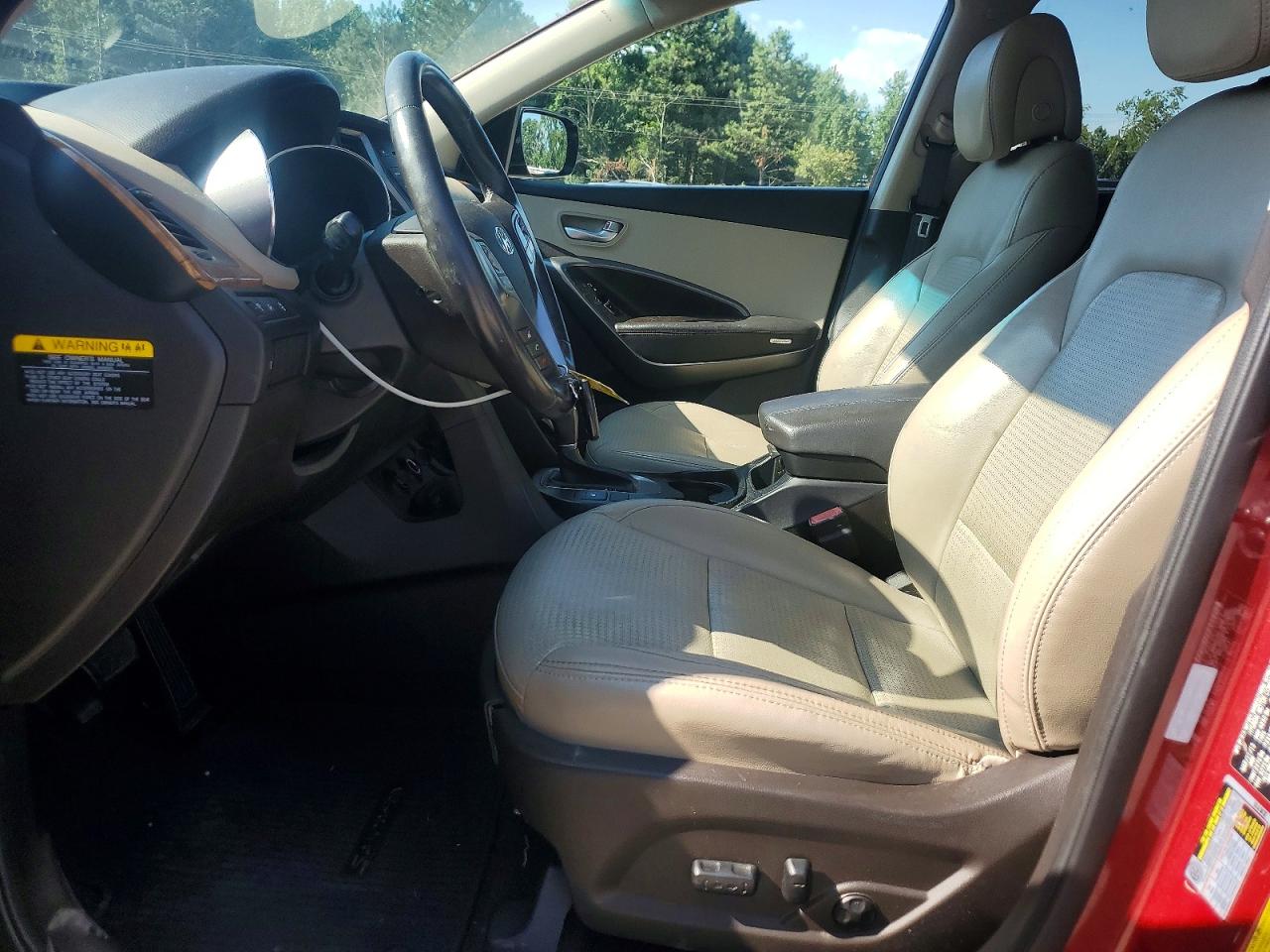 2013 Hyundai Santa Fe Sport 2.4l Red vin: 5XYZU3LB9DG072888