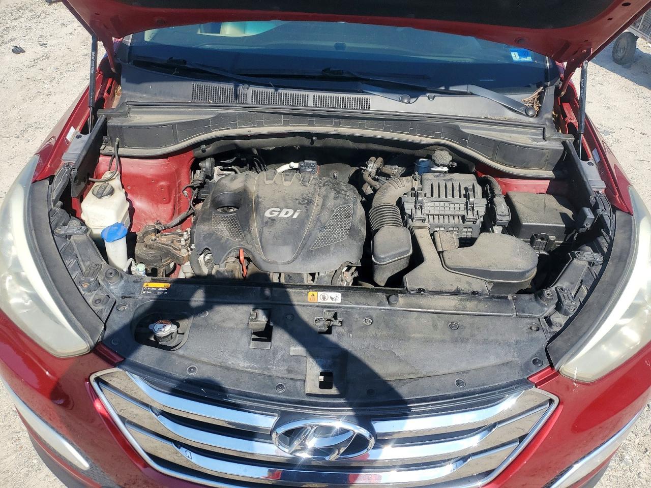 2013 Hyundai Santa Fe Sport 2.4l Red vin: 5XYZU3LB9DG072888