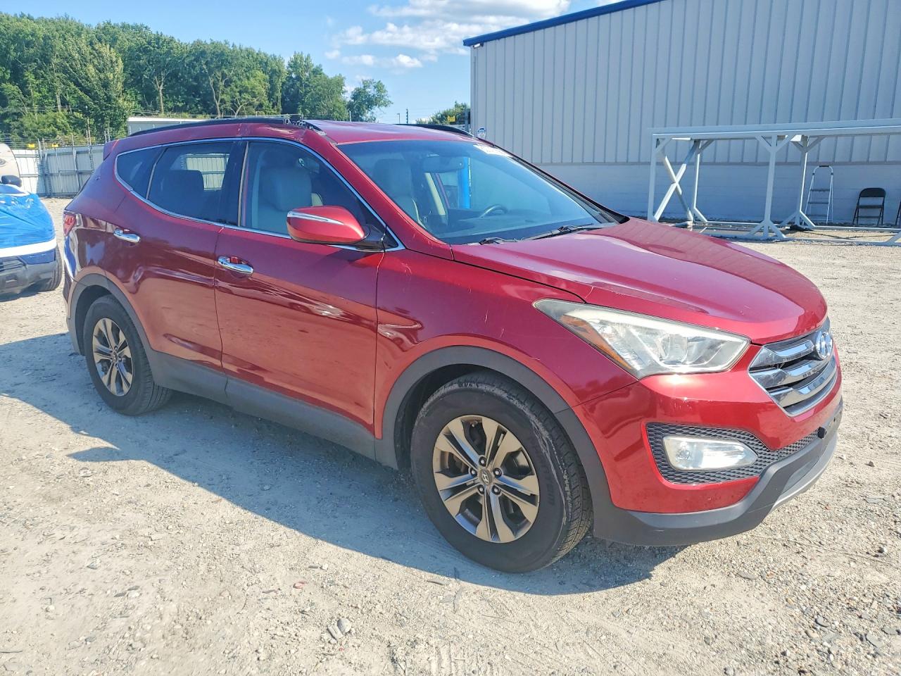 2013 Hyundai Santa Fe Sport 2.4l Red vin: 5XYZU3LB9DG072888